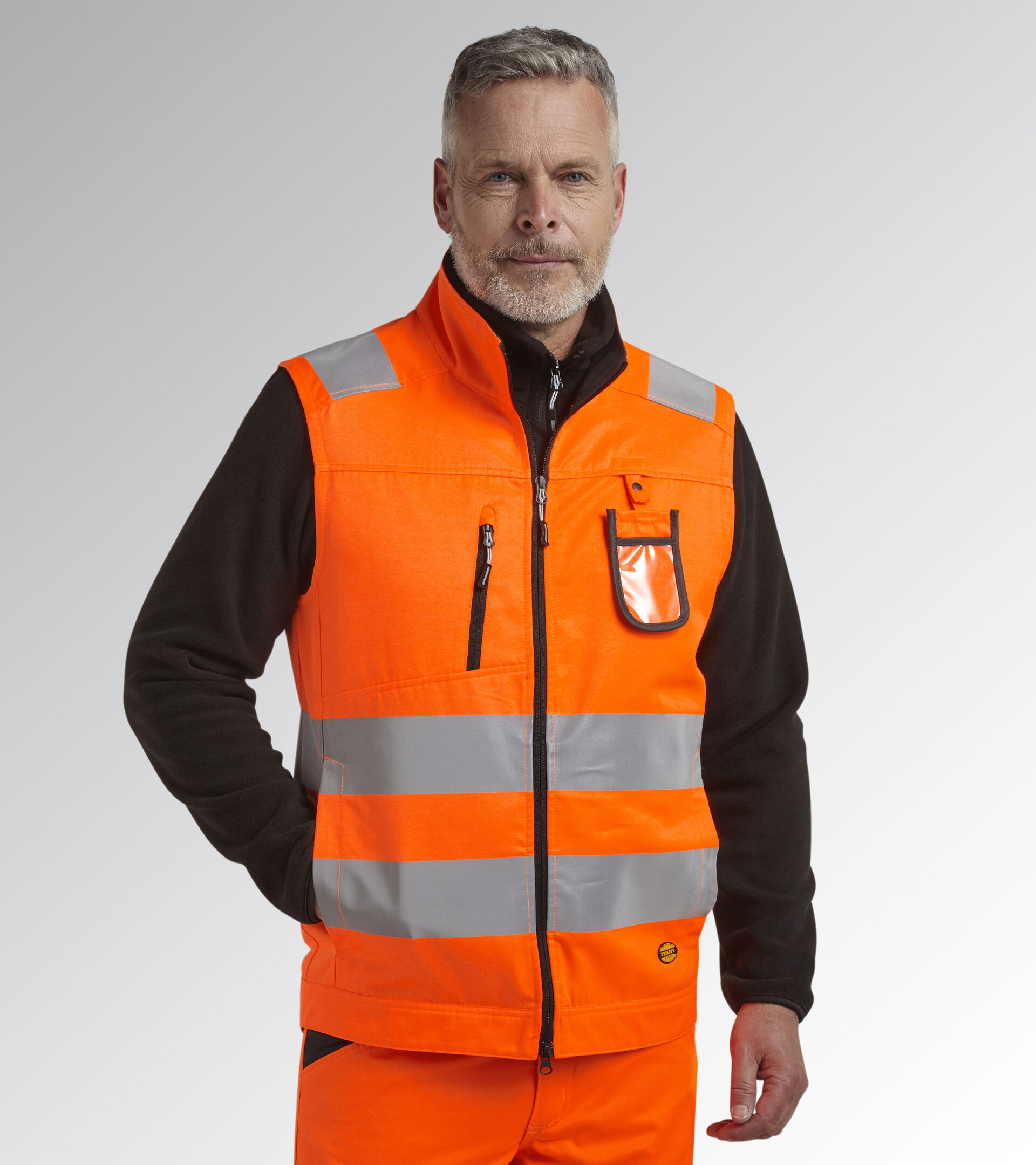 HV VEST ISO 20471, FLUORESCENT ORANGE ISO20471, hi-res