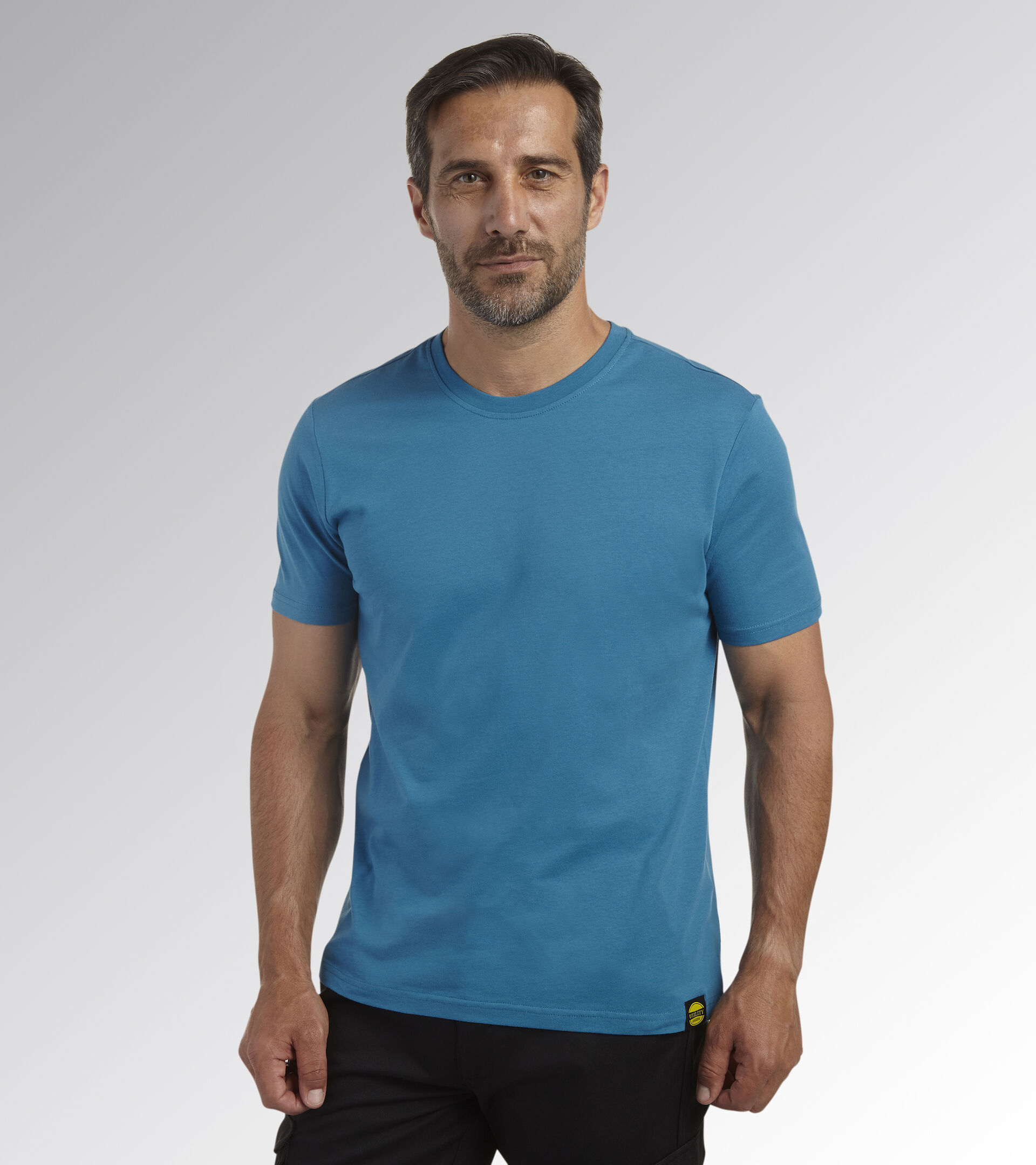 Arbeits-T-Shirt, Kurzarm T-SHIRT MC ATONY ORGANIC HIMMELS BLAU - Utility