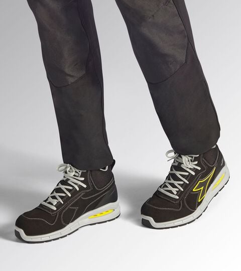 High safety shoe RUN NET AIRBOX MID S3S FO SR BLACK/BLACK - Utility