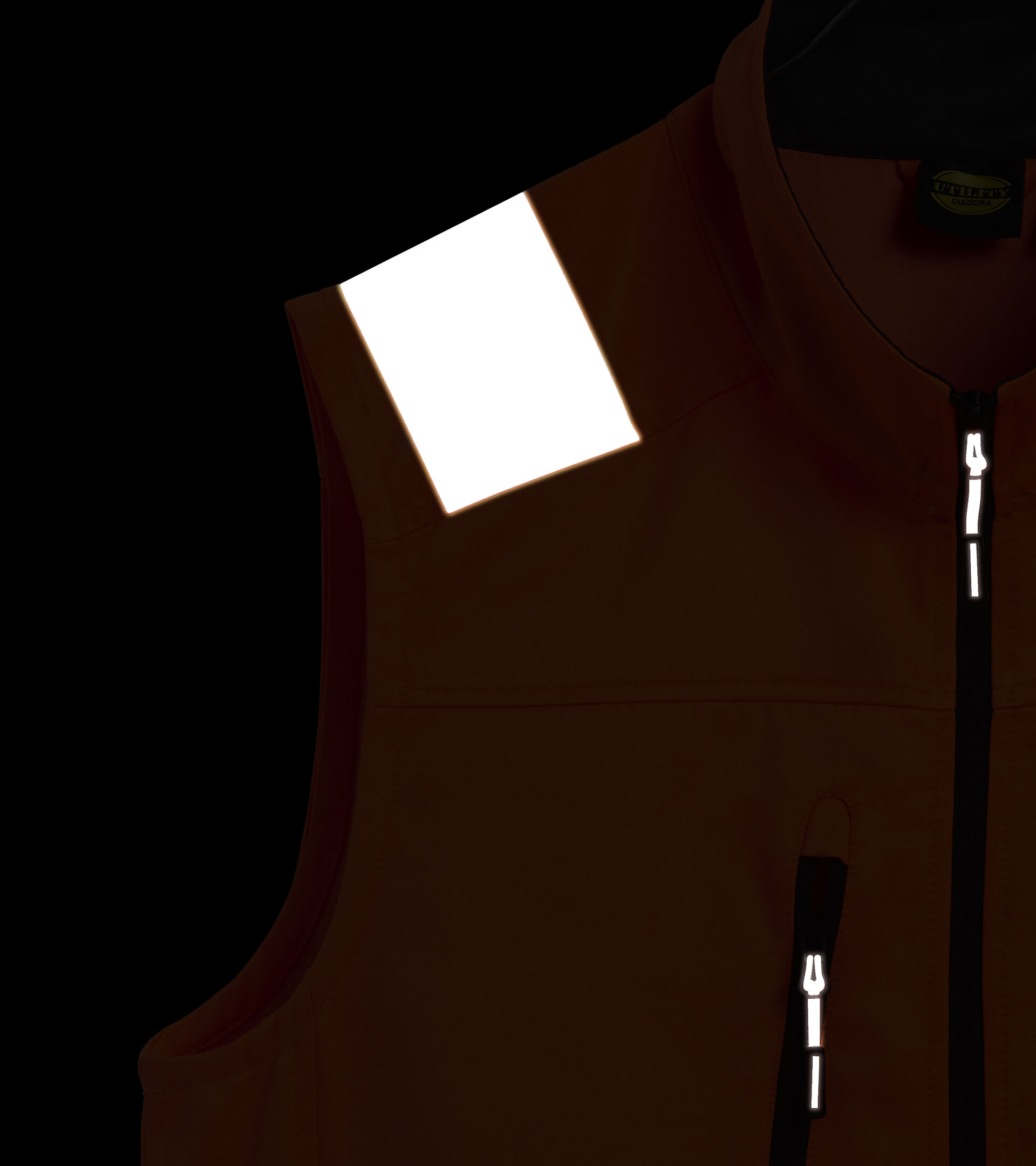 HV VEST ISO 20471, FLUORESCENT ORANGE ISO20471, hi-res