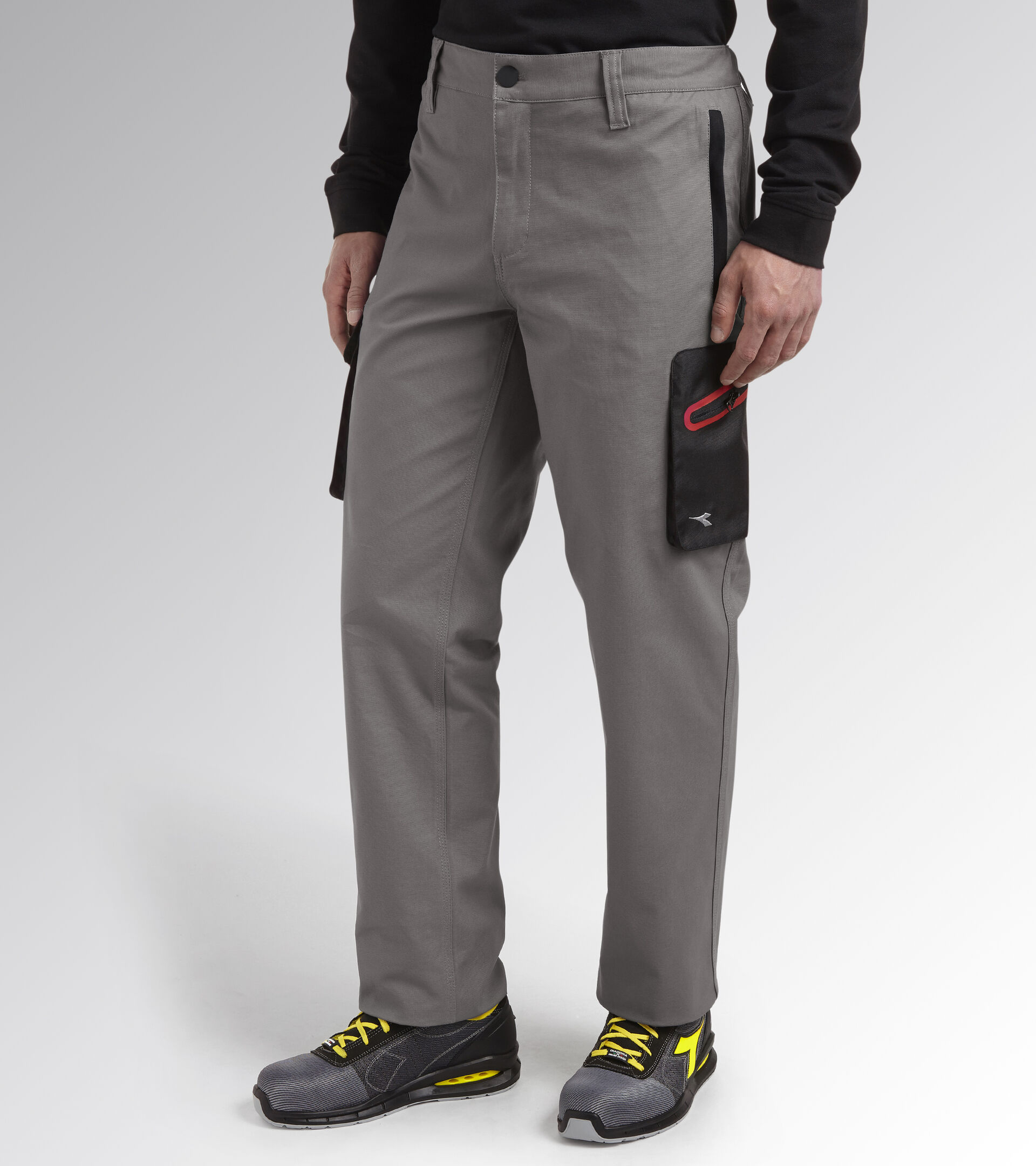 PANT STRETCH CARGO, RAIN GRAY, hi-res