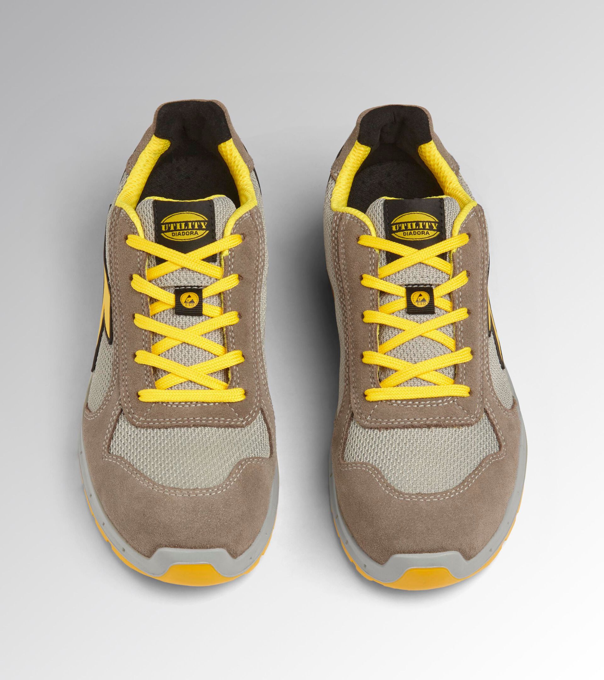 Chaussures de s&eacute;curit&eacute; basses S1PS RUN A.BOX LOW S1PS FO SR ESD CARILLON SUSPENDU/GRIS VIOLET - Utility