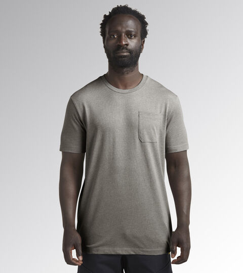 T-SHIRT INDUSTRY, LIGHT MIDDLE GREY MELANGE Work T-shirt T-SHIRT INDUSTRY LIGHT MIDDLE GREY MELANGE - Utility