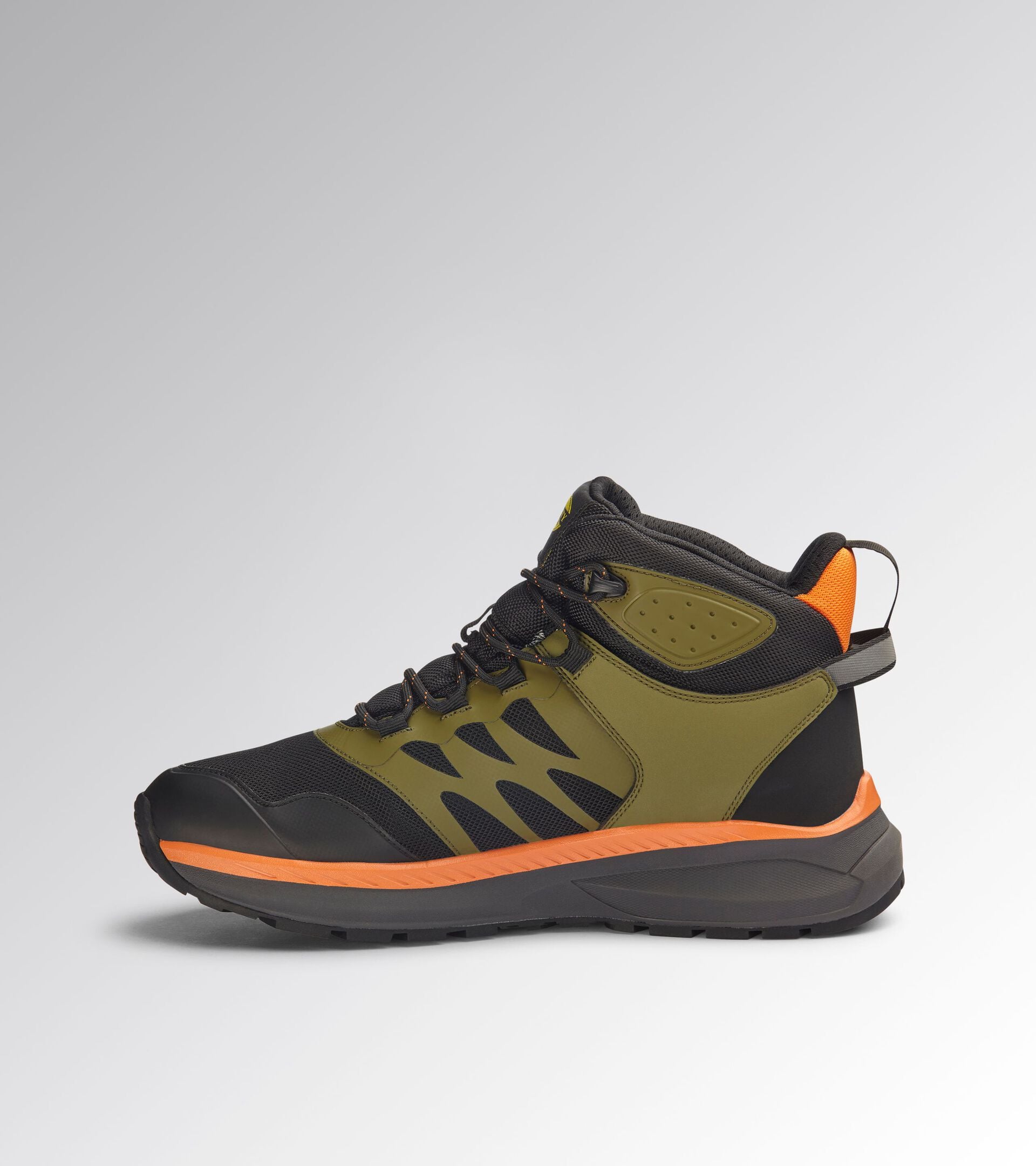 Water-repellent mid-top work shoes FREEDOM MID O6 BLACK/GREEN OLIVE - Utility