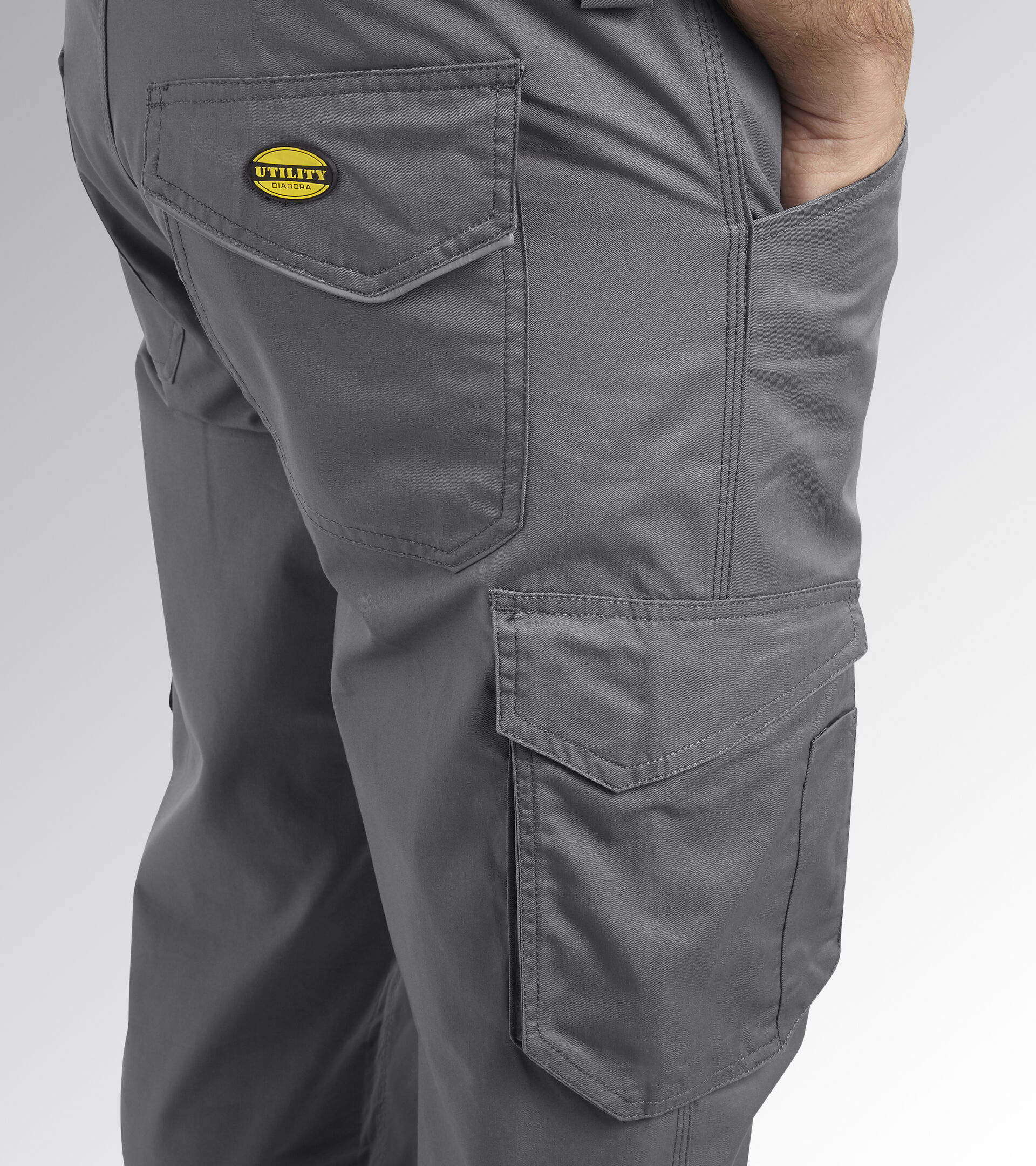 Work trousers PANT STAFF LIGHT CARGO COTTON STEEL GRAY - Utility