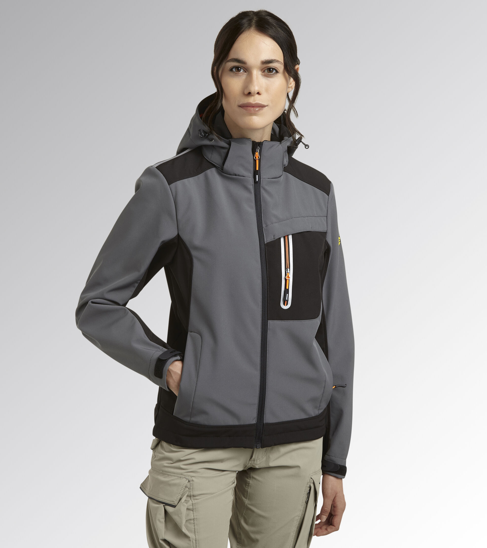 Arbeitsjacke SOFTSHELL CARBON TECH EFEU STEIGEN - Utility