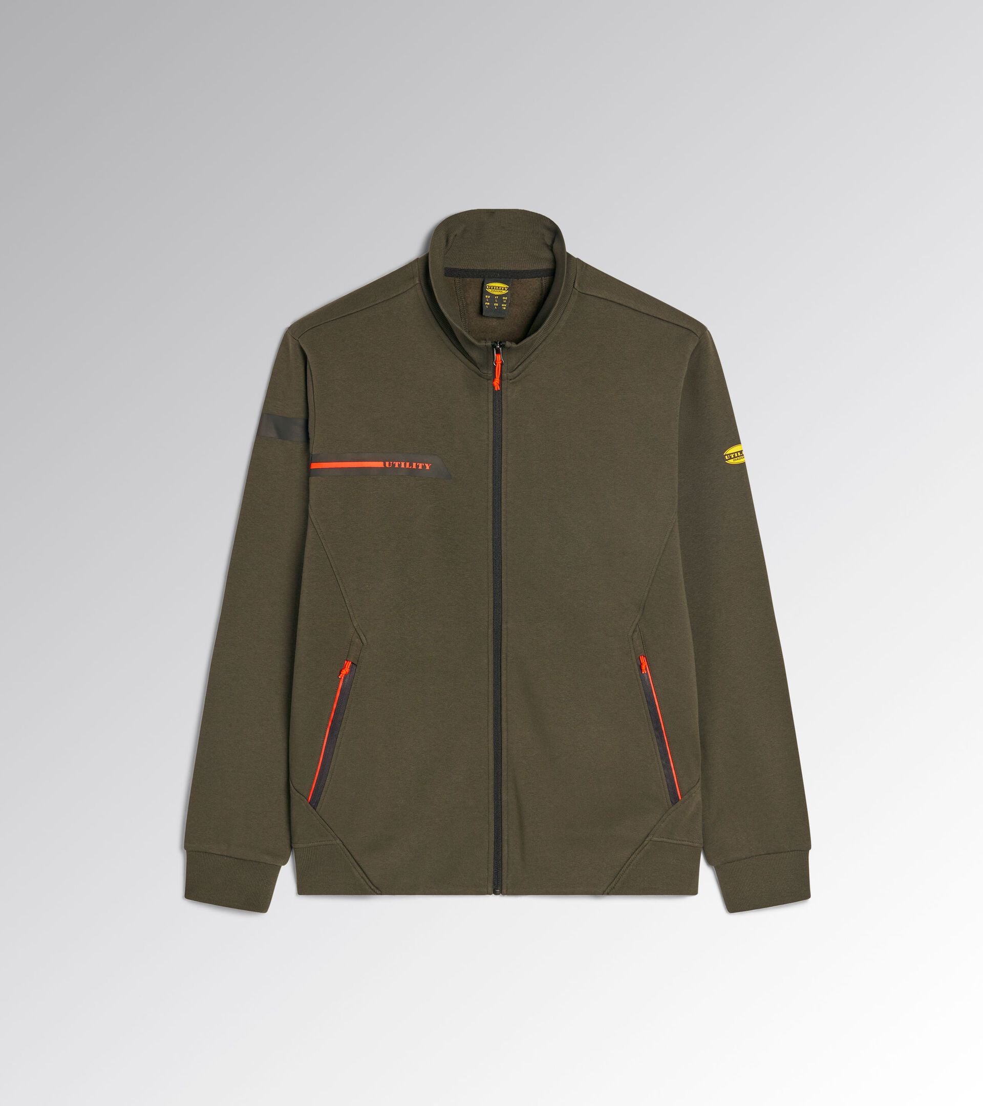 Brushed full-zip sweatshirt SWEATSHIRT STRETCH 2.0 GREEN DEEP DEPTHS - Utility