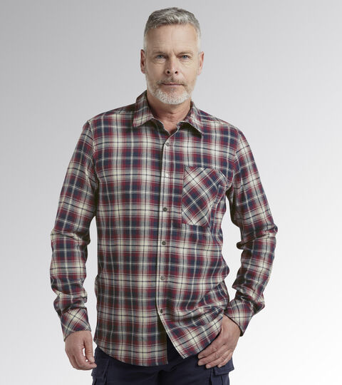 SHIRT CHECK, BLUE CORSAIR/STAR WHITE/RED Work and safety shirt SHIRT CHECK BLUE CORSAIR/STAR WHITE/RED - Utility