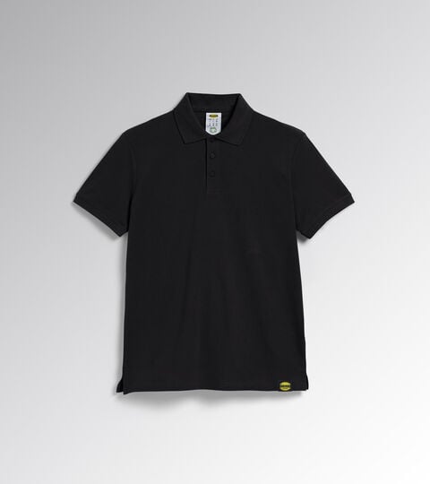 Short-sleeved work polo shirt POLO MC ATLAR ORGANIC BLACK - Utility