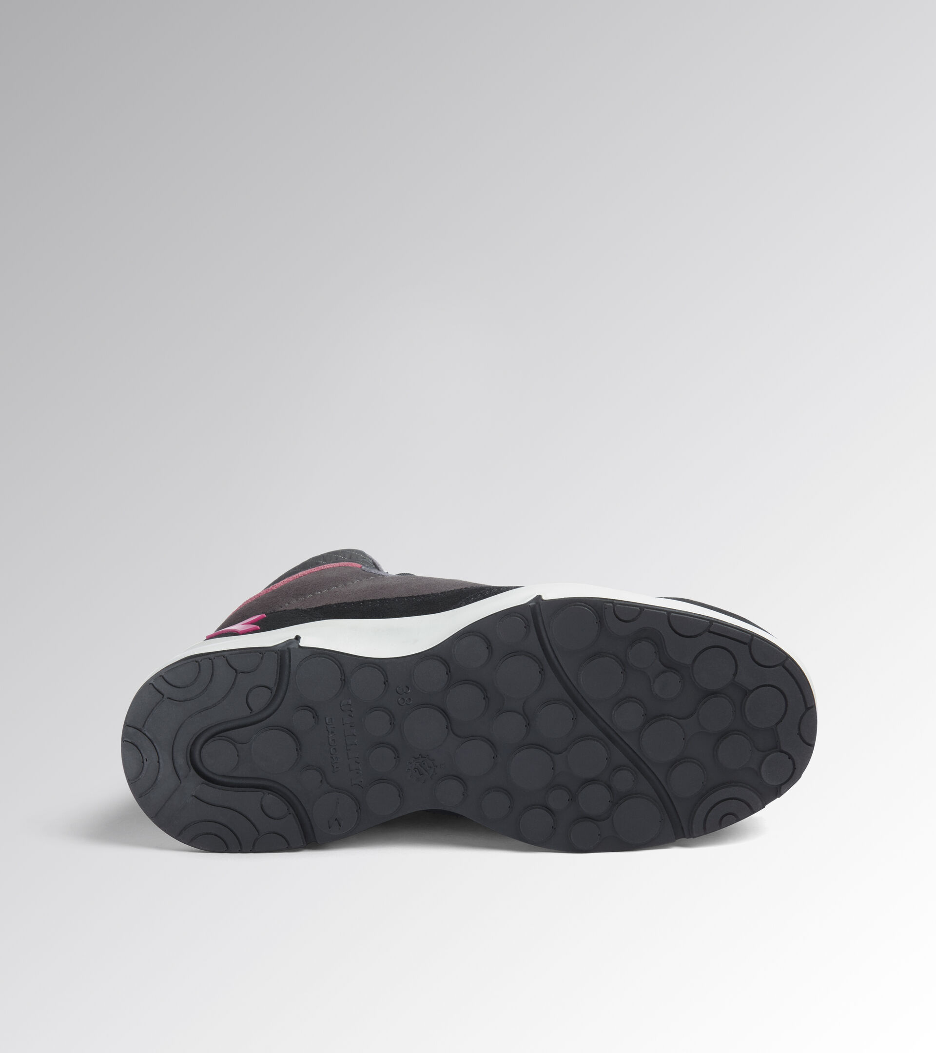 High safety shoe - Women ATHENA MID S3L FO SR ESD NINE IRON/RASPBERRY - Utility