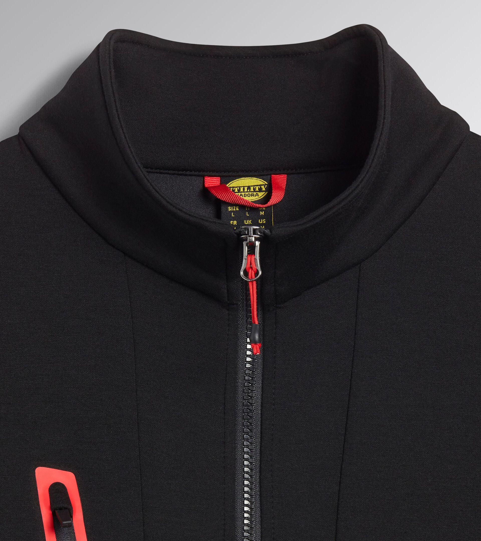 Work track jacket - Diadora Utility x Ducati Corse SWEATSHIRT MOTOR DUCATI BLACK - Utility