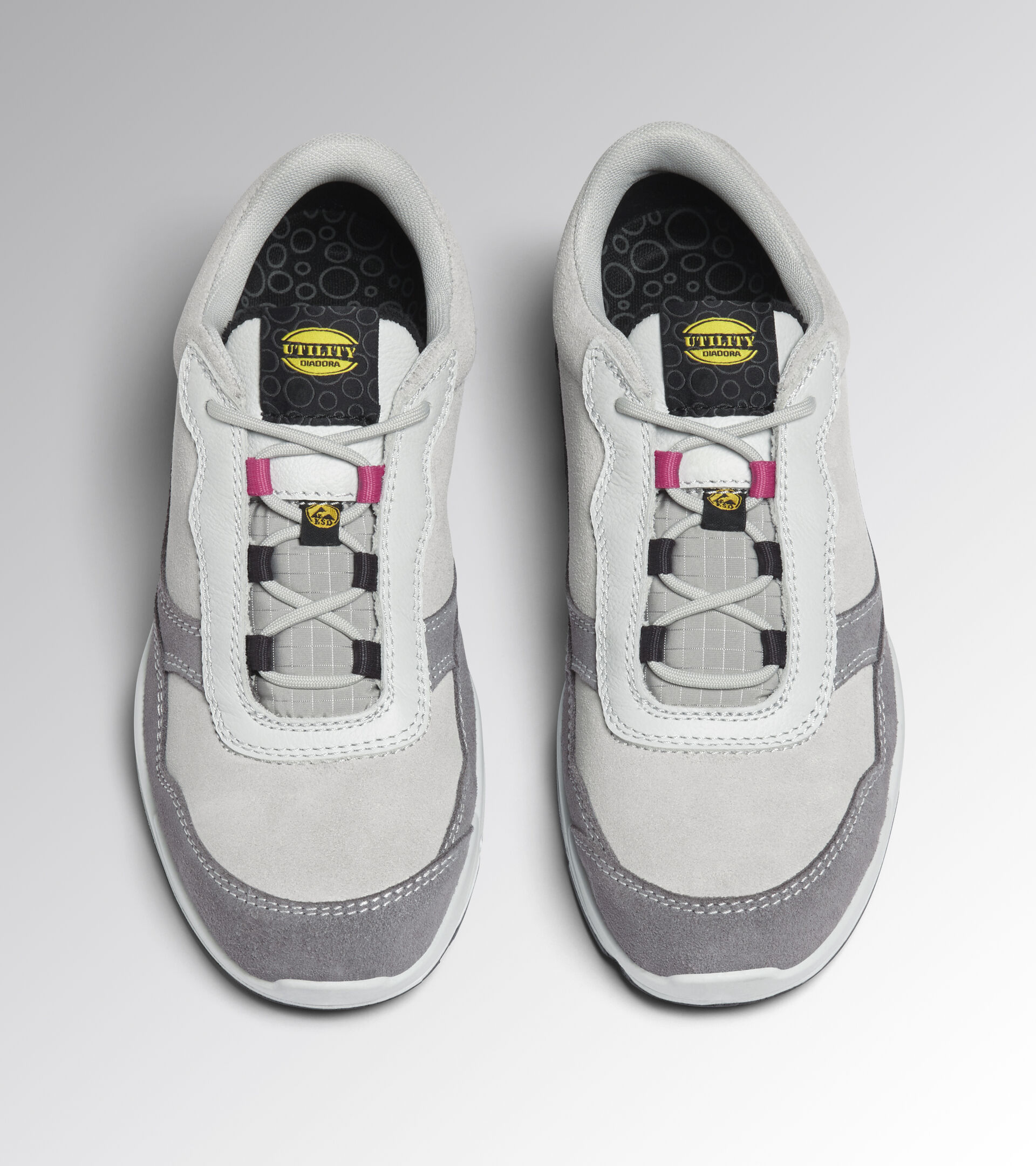 Low safety shoe - Women ATHENA LOW S3L FO SR ESD GRAY VIOLET/RASPBERRY - Utility