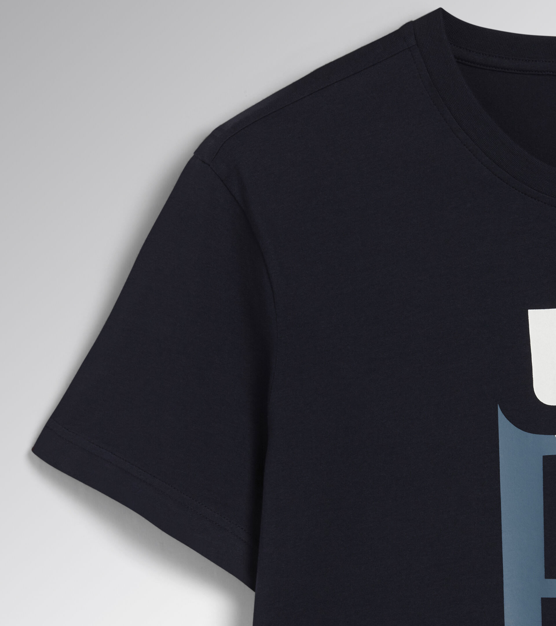 T-shirt de travail T-SHIRT GRAPHIC ORGANIC NOIR IRIS/HUMEUR INDIGO BLEU - Utility
