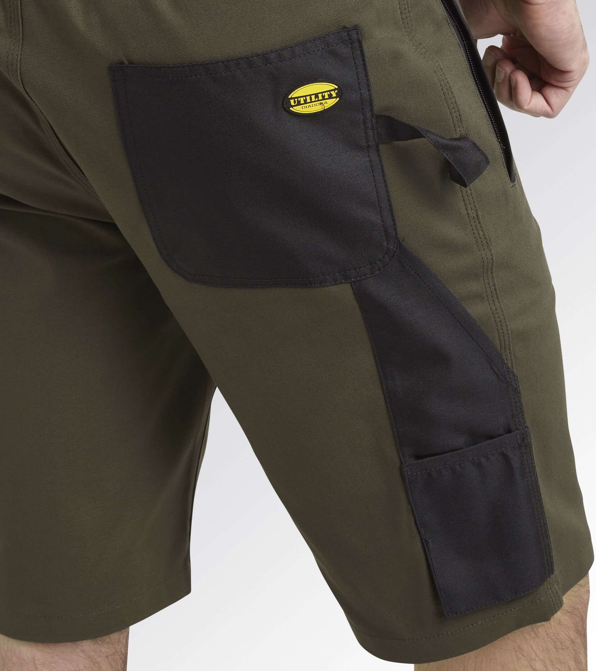 Bermuda work shorts BERMUDA STRETCH FOREST NIGHT - Utility