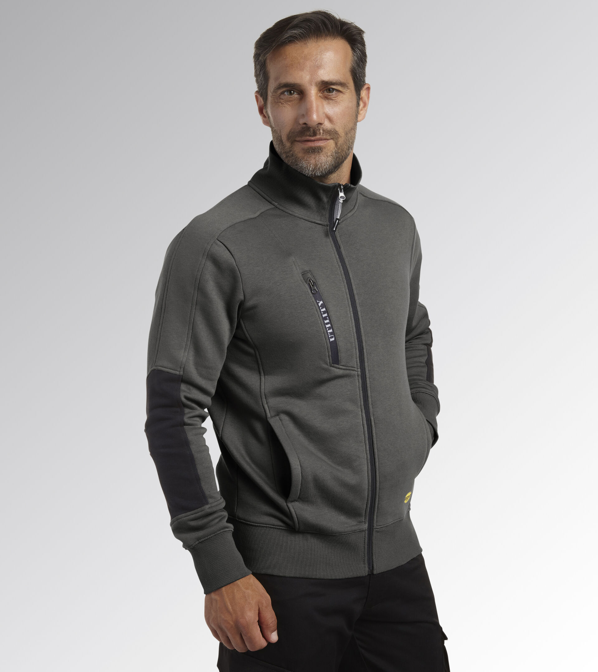 Felpa da lavoro SWEATSHIRT FZ LITEWORK GRIGIO ACCIAIO - Utility