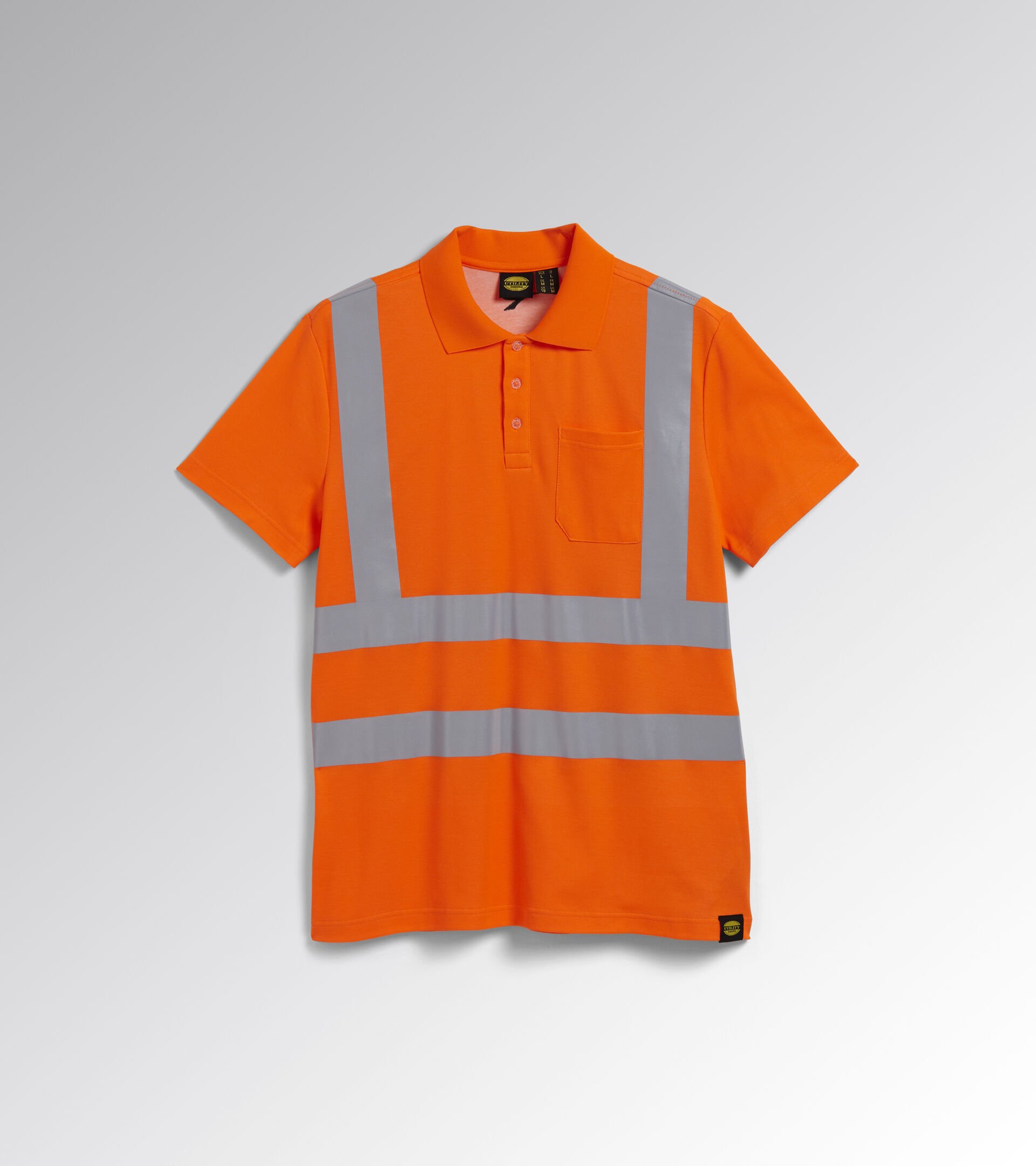 Polo manche courte de travail POLO MC HV ISO 20471 ORANGE FLUORESCENT ISO20471 - Utility