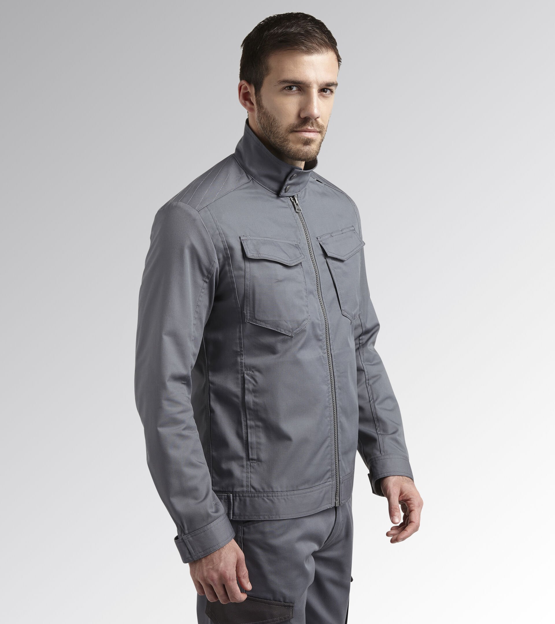 Arbeitsjacke WW JACKET POLY STAHLGRAU - Utility