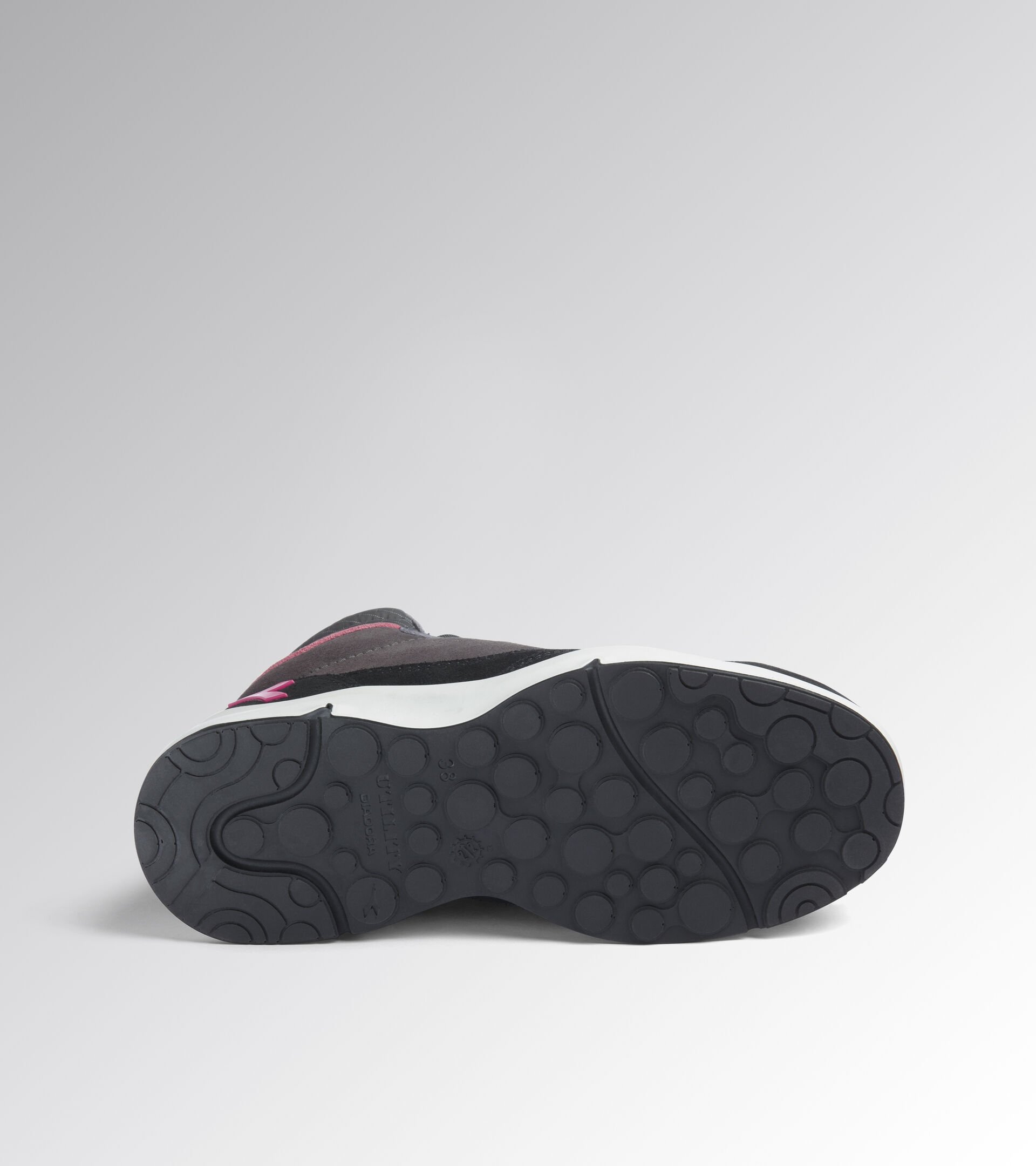 High safety shoe - Women ATHENA MID S3L FO SR ESD NINE IRON/RASPBERRY - Utility