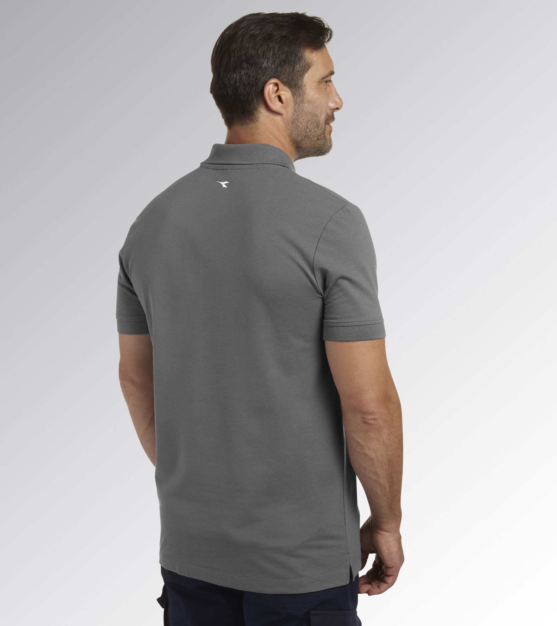 Short-sleeved work polo shirt POLO MC INDUSTRY STEEL GRAY - Utility