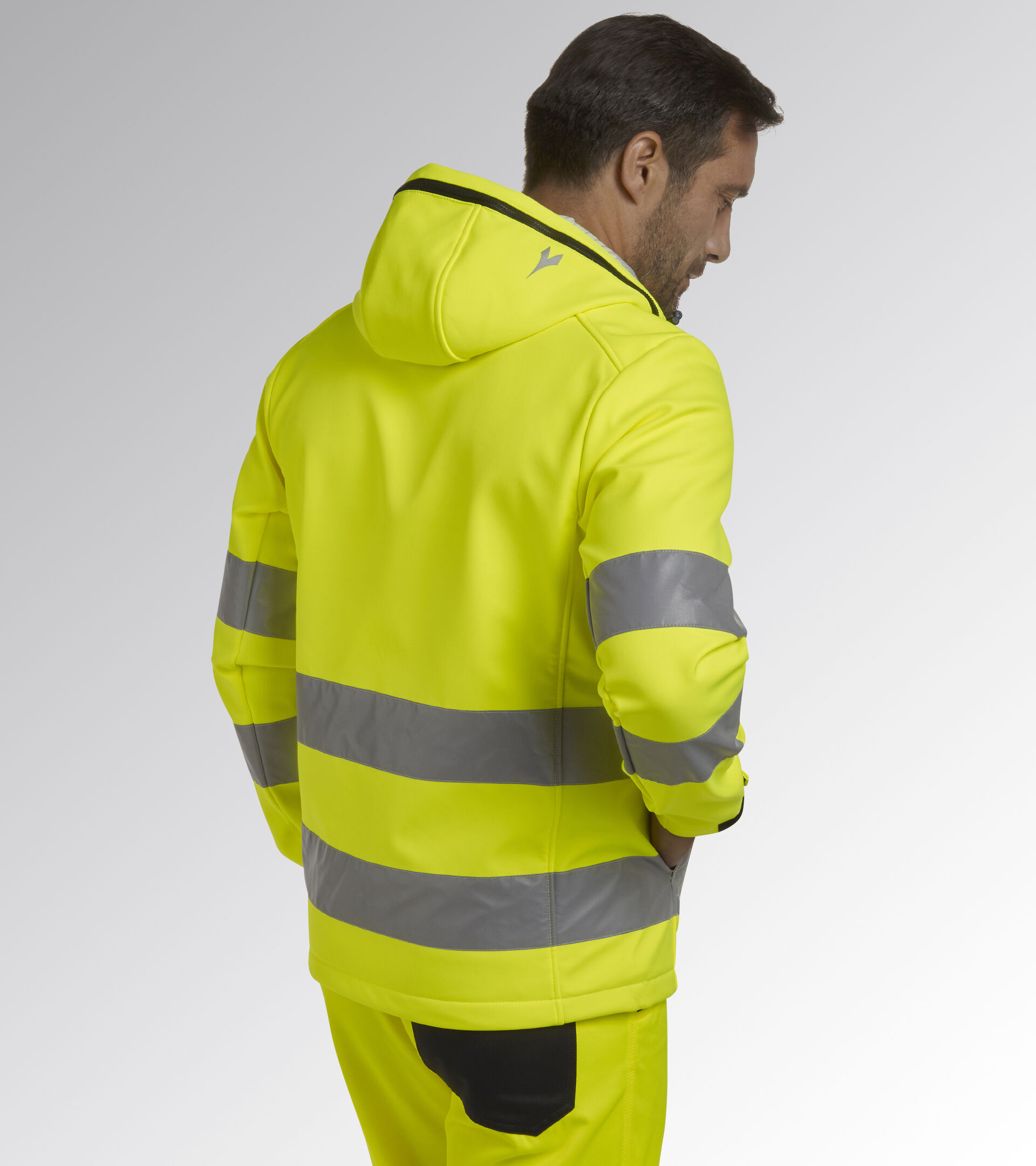Work jacket SOFTSHELL HV 20471:2013 3 FLUORESCENT YELLOW ISO20471 - Utility
