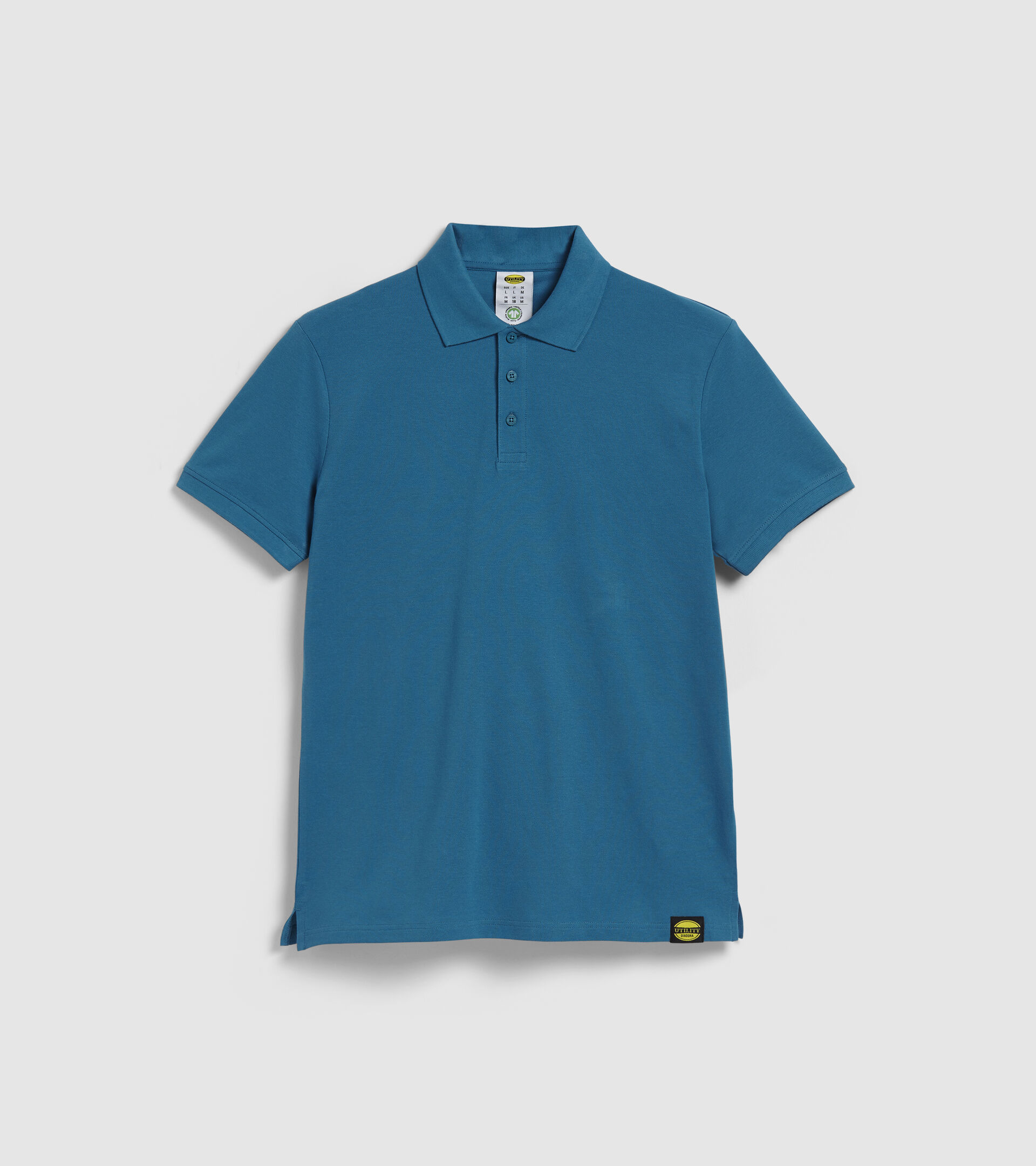Short-sleeved work polo shirt POLO MC ATLAR ORGANIC CELESTIAL BLUE - Utility