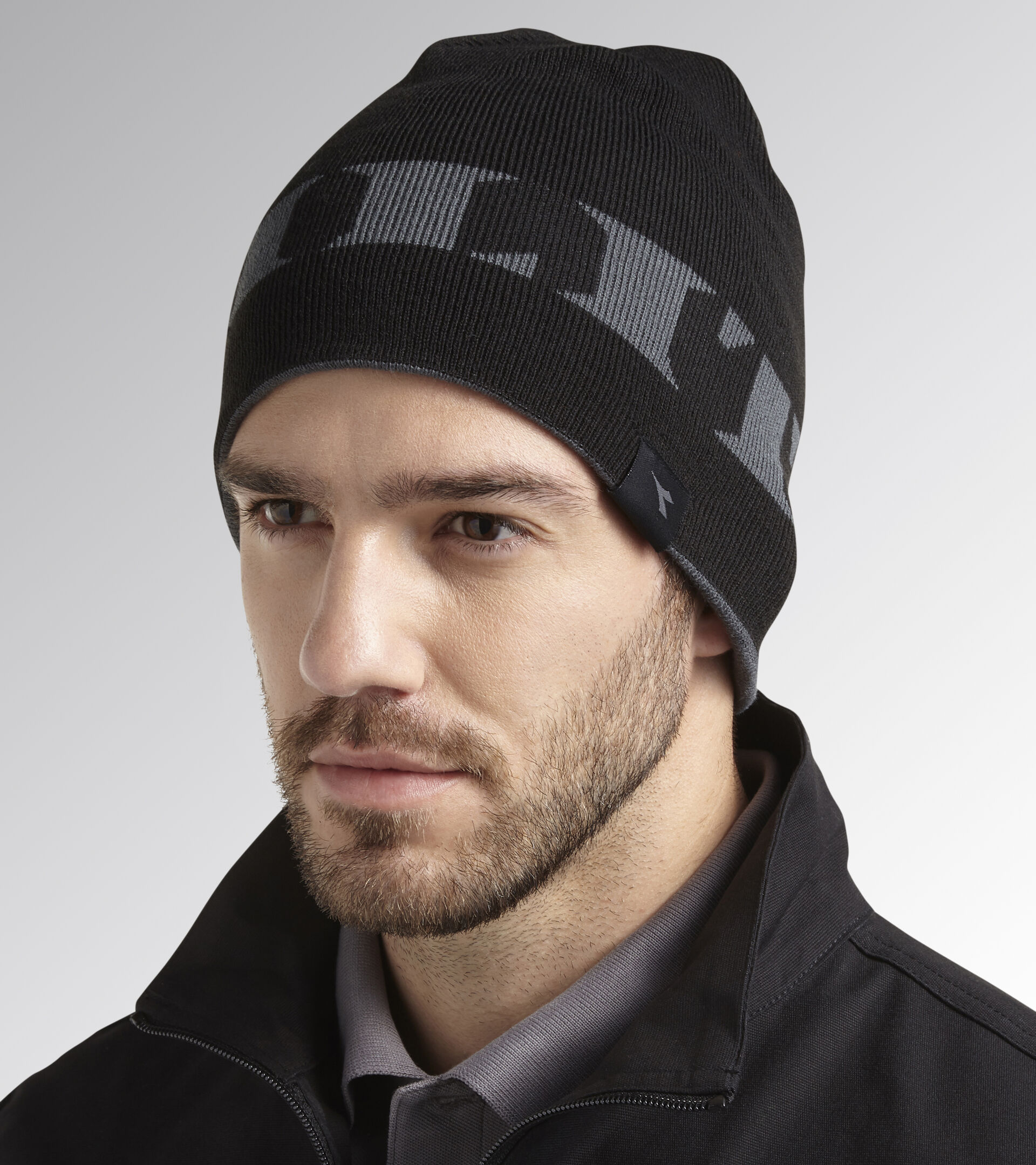 Acrylic double sided beanie WOOL CAP GRAPHIC BLACK - Utility