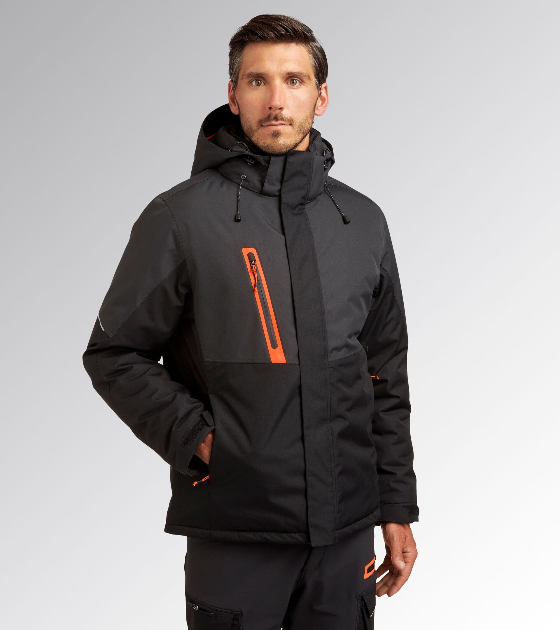 Work jacket PADDED JACKET HYBRID TACTIC BLACK - Utility