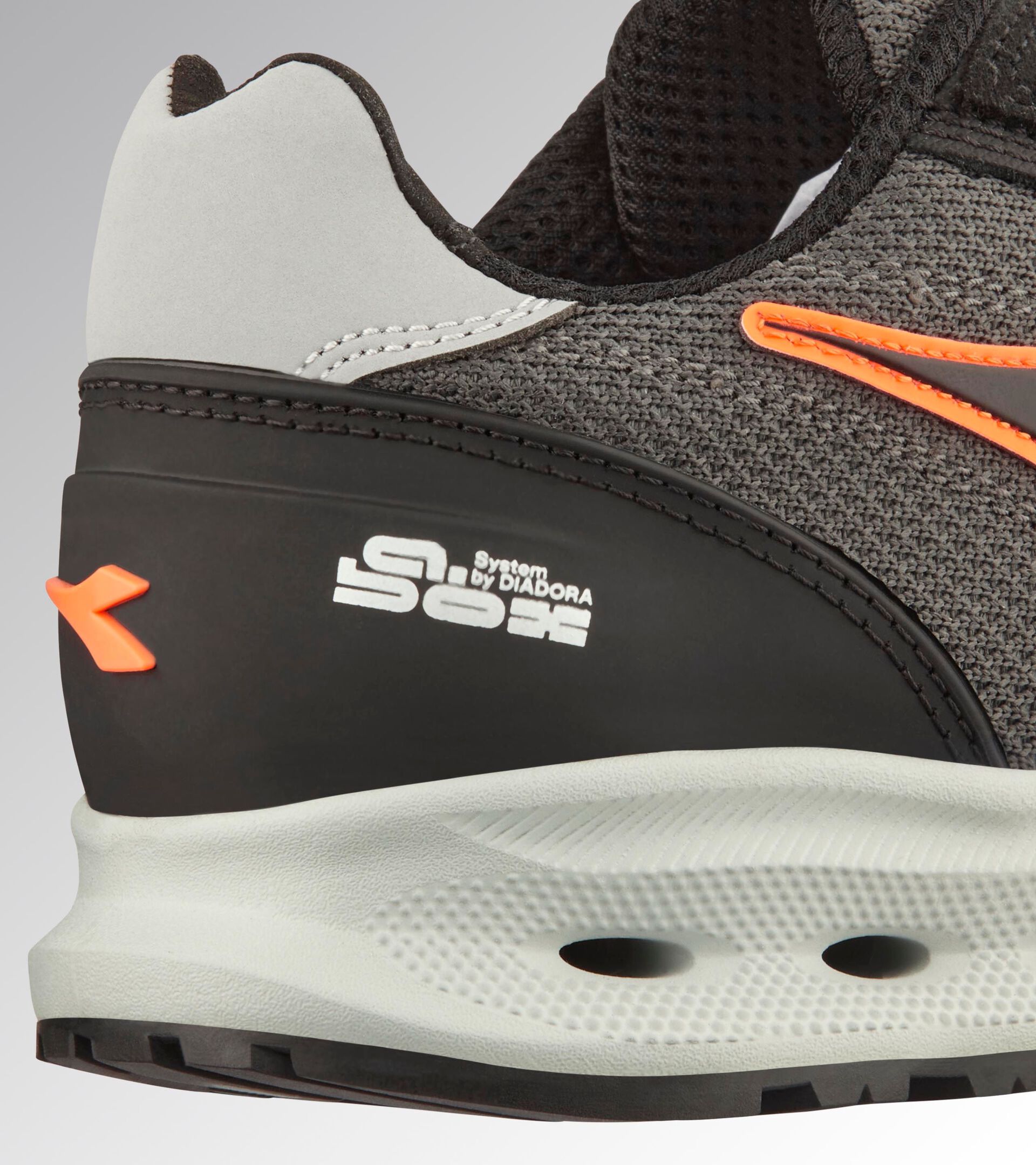 Low-top S1PS safety shoes GLOVE A.BOX LOW PRO S1PS ASPHALT/ORANGE FLUO - Utility