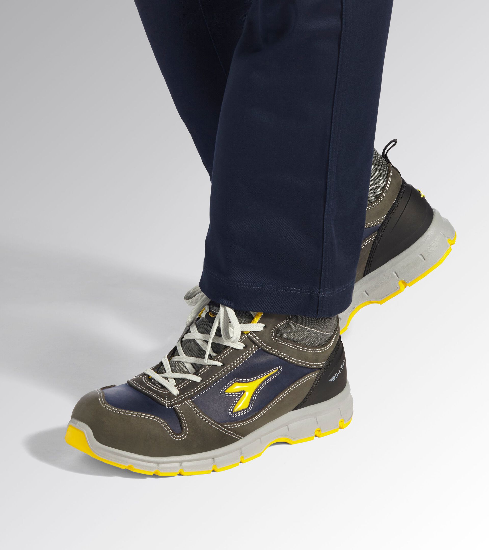 Water-repellent mid-cut S3S safety shoes RUN MID S3S FO SR ESD CASTLE ROCK/INSIGNIA BLUE - Utility