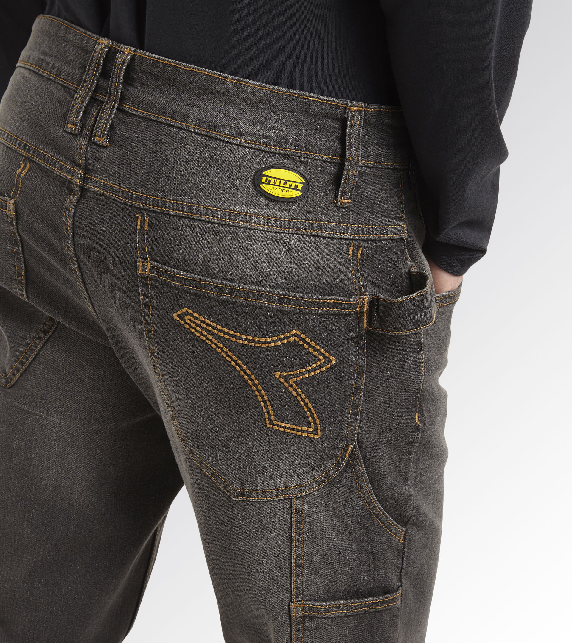 Denim work trousers PANT STONE DENIM GRAY - Utility