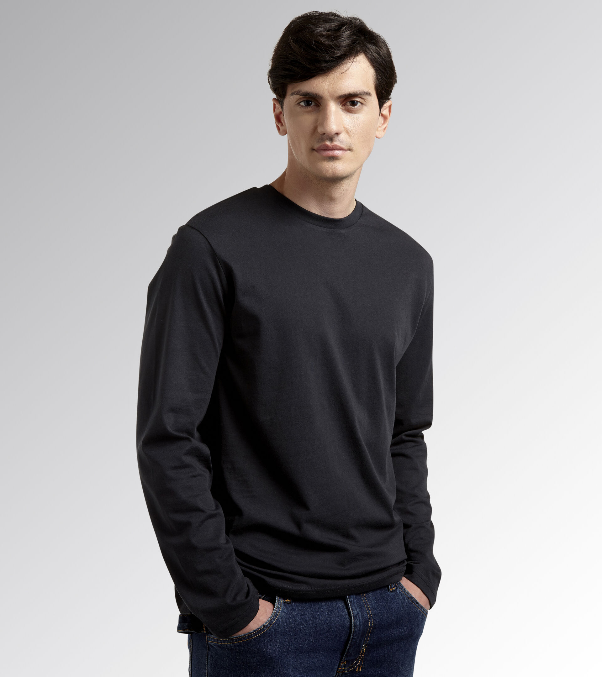 Long-sleeved work T-shirt T-SHIRT ML MONO ORGANIC BLACK - Utility