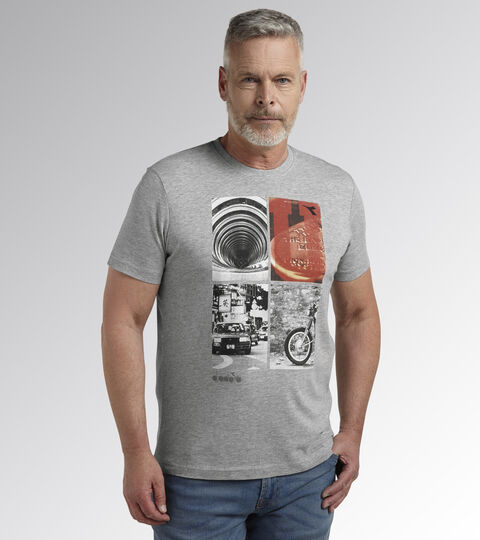T-SHIRT GRAPHIC ORGANIC, GRIS MEDIO CLARO MEZCLA Camiseta de trabajo T-SHIRT GRAPHIC ORGANIC GRIS MEDIO CLARO MEZCLA - Utility