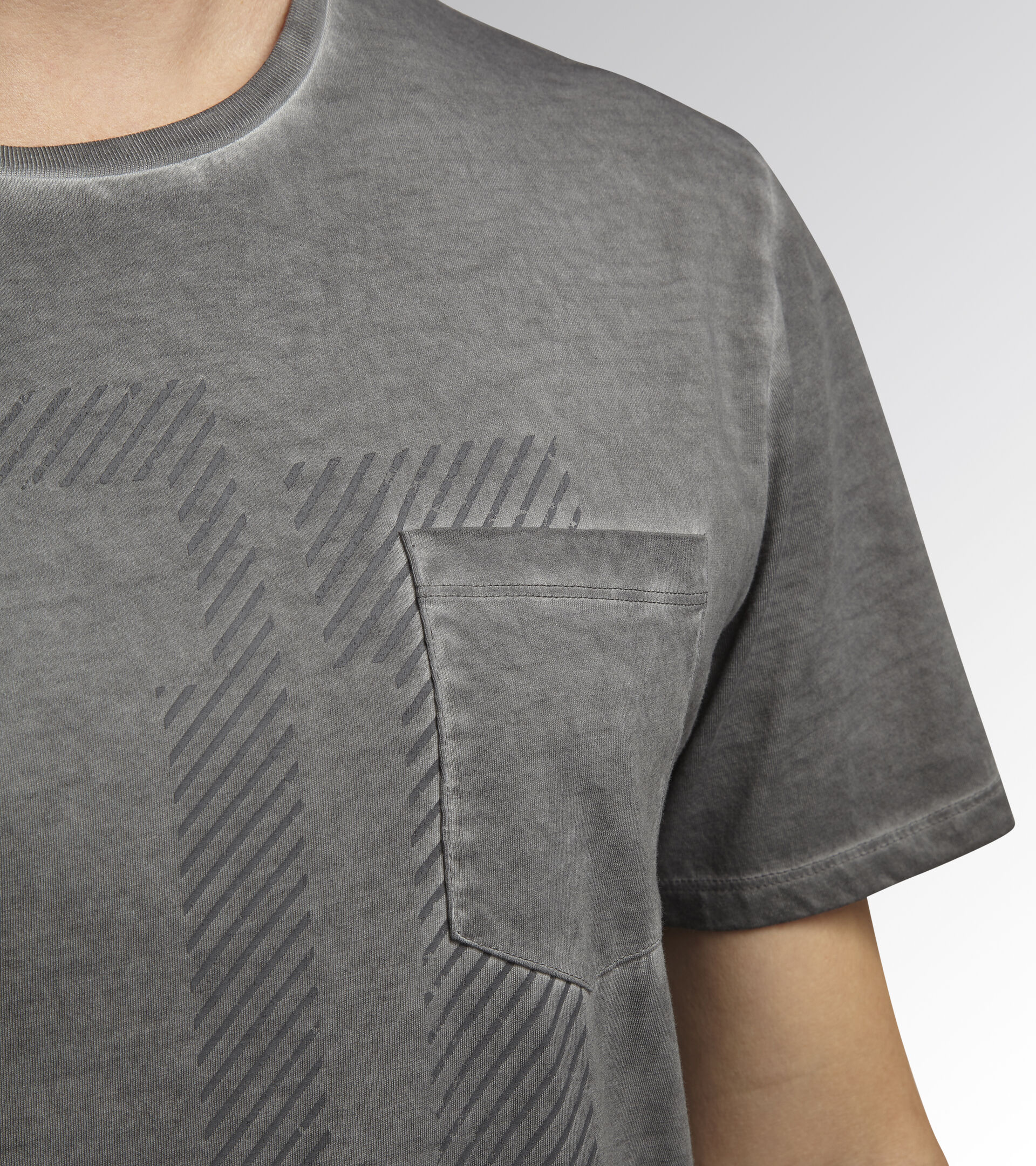 Short-sleeved work T-shirt T-SHIRT URBAN GREY QUIET SHADE - Utility