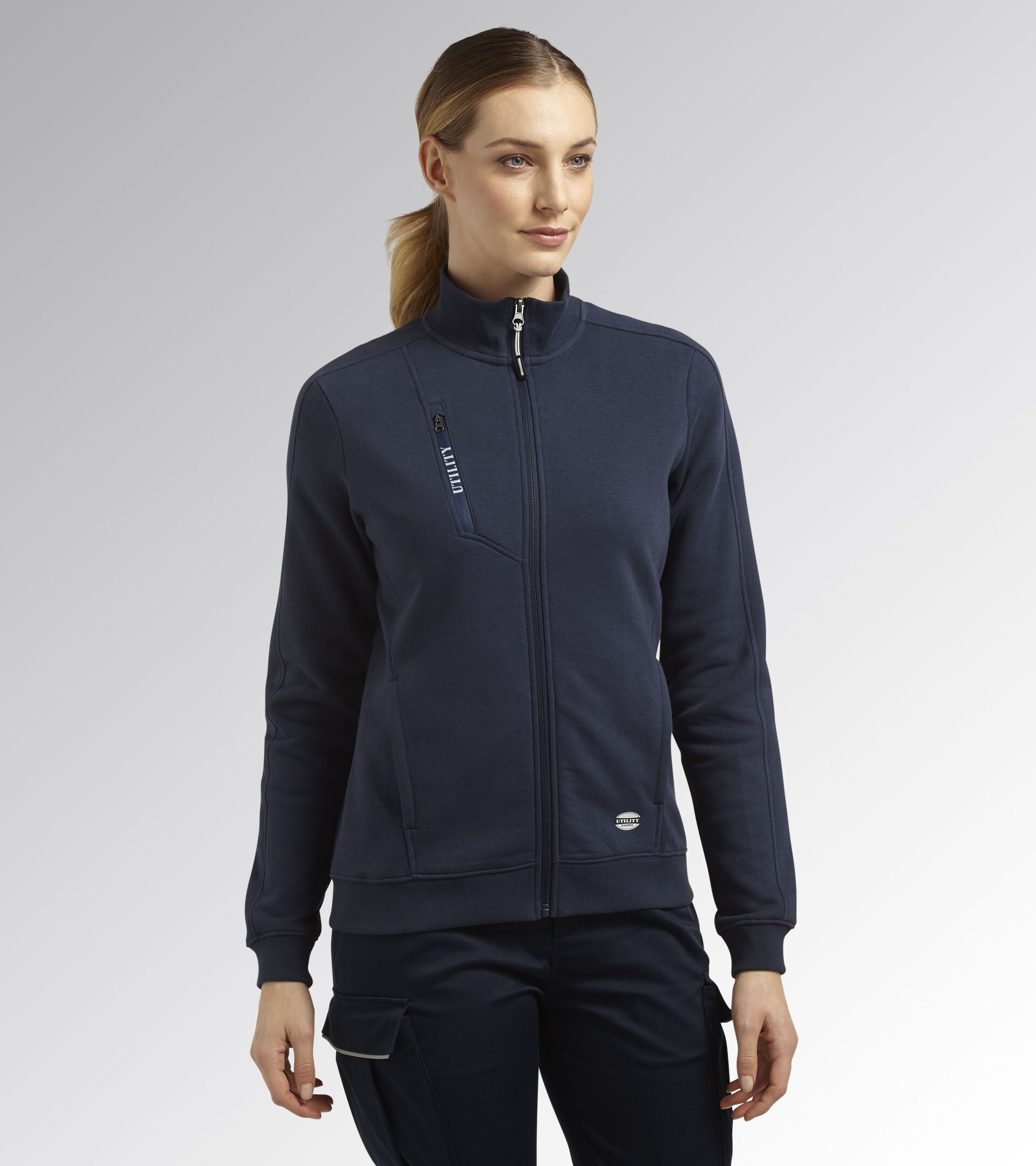 Work track jacket - Women SWEATSHIRT FZ ATHENA CLASSIC NAVY - Utility