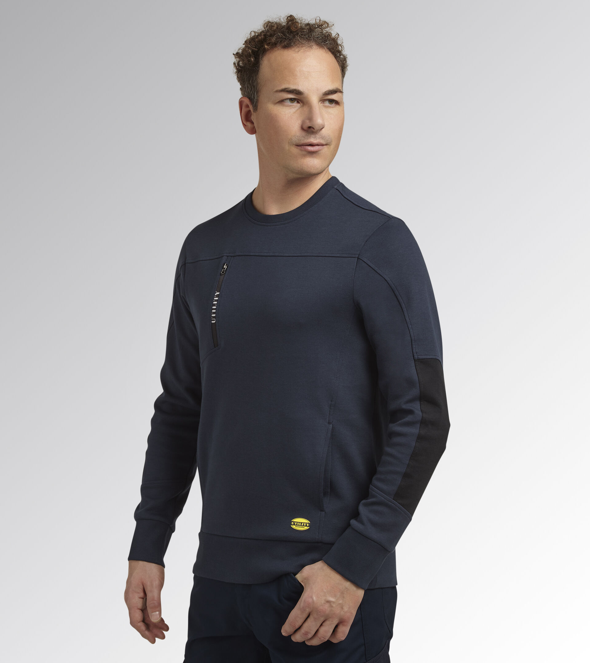 Work track jacket SWEATSHIRT CREW LITEWORK CLASSIC NAVY - Utility