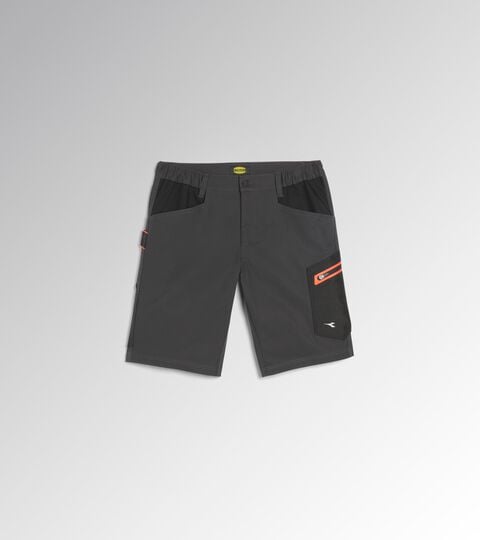 Stretch cotton canvas shorts BERMUDA STRETCH 2.0 BLACK PHANTOM - Utility