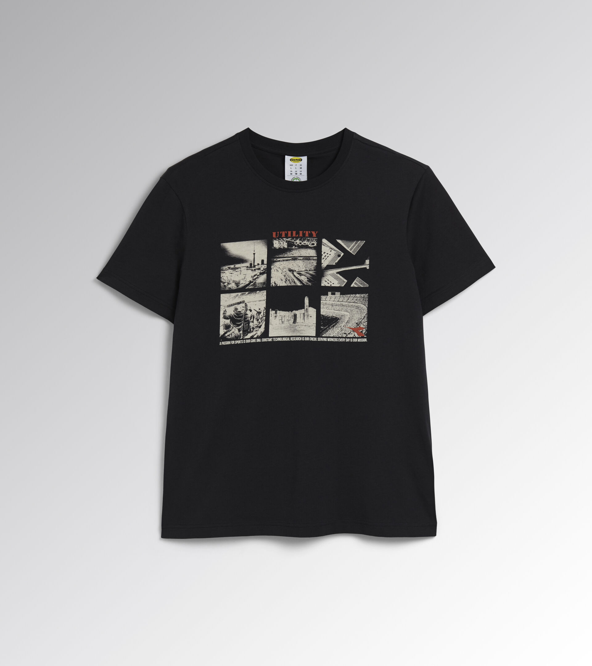 Work T-shirt T-SHIRT GRAPHIC ORGANIC TAP SHOE/BLACK - Utility