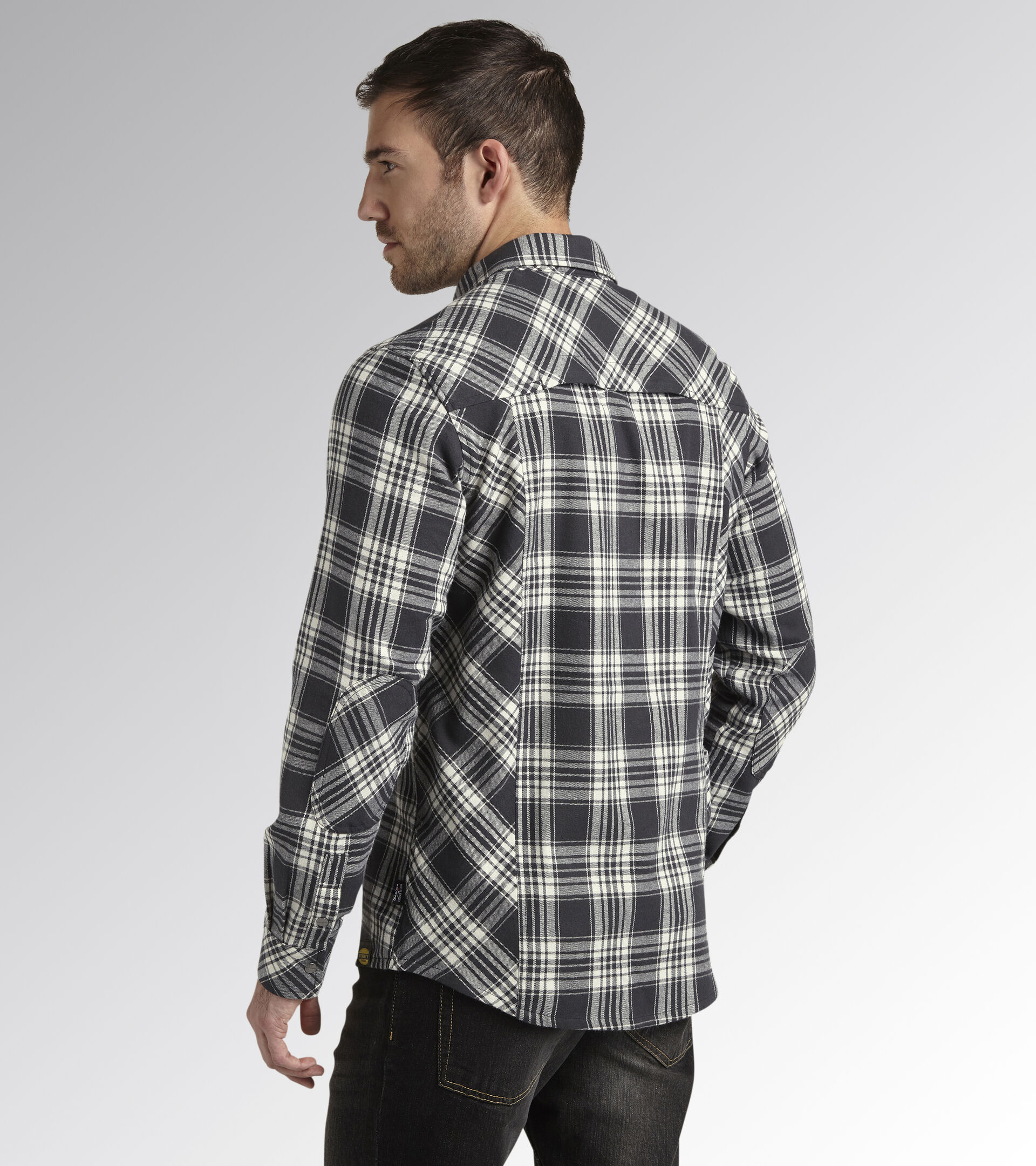 SHIRT CHECK, BLACK/OFF WHITE, hi-res