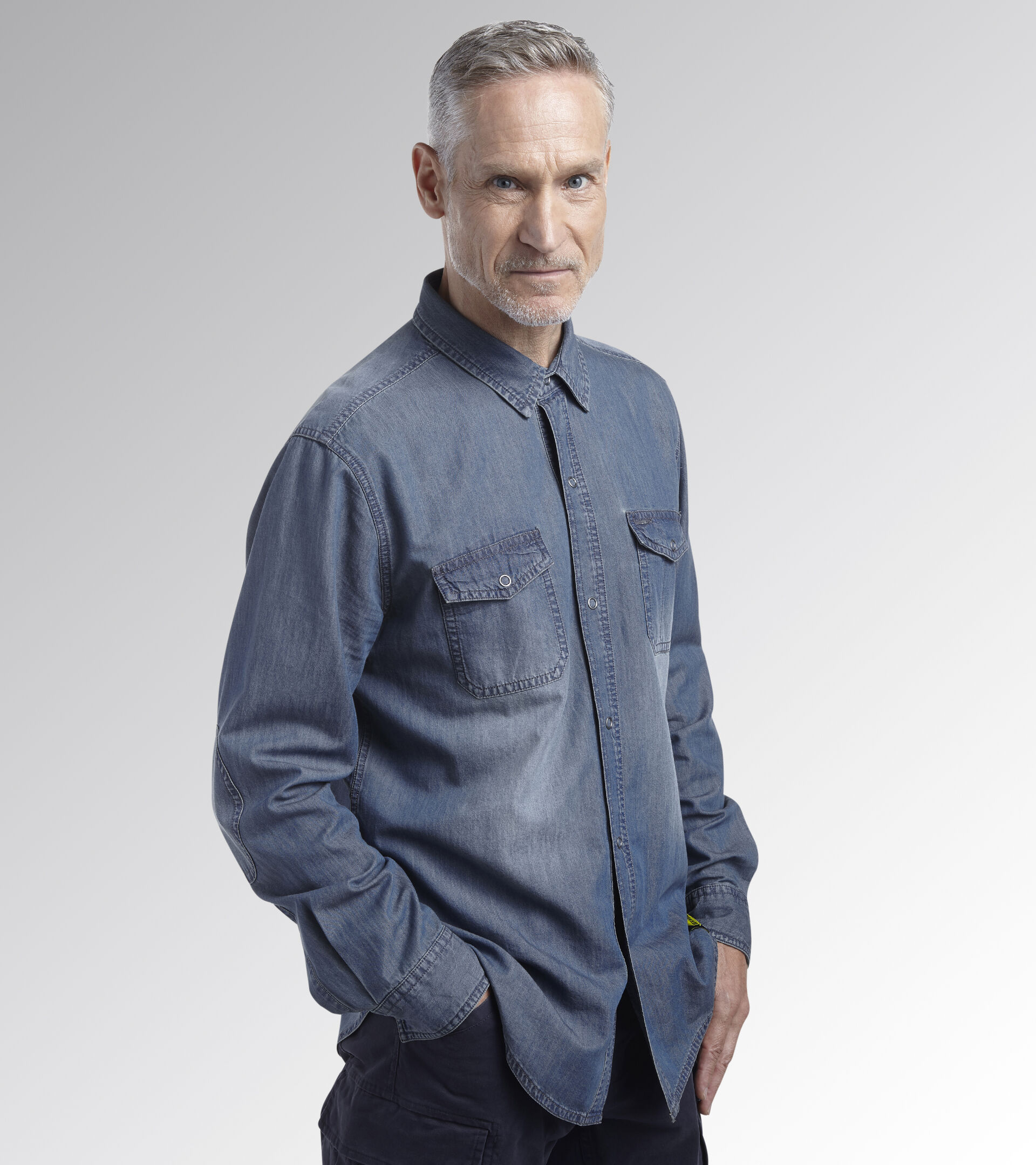 Arbeitshemd SHIRT DENIM NEW BLUE WASCHEN - Utility