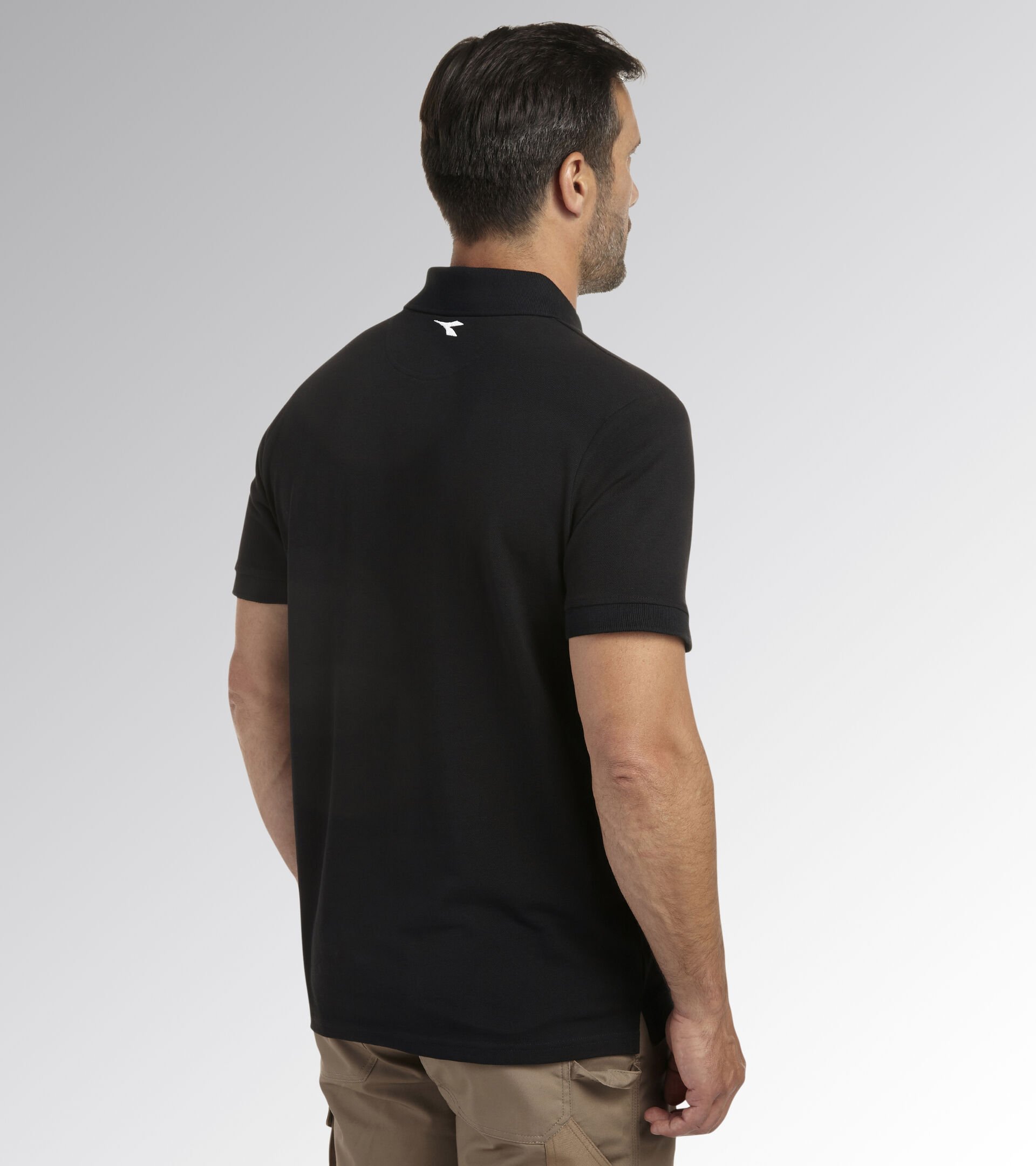 Short-sleeved work polo shirt POLO MC ATLAR ORGANIC BLACK - Utility