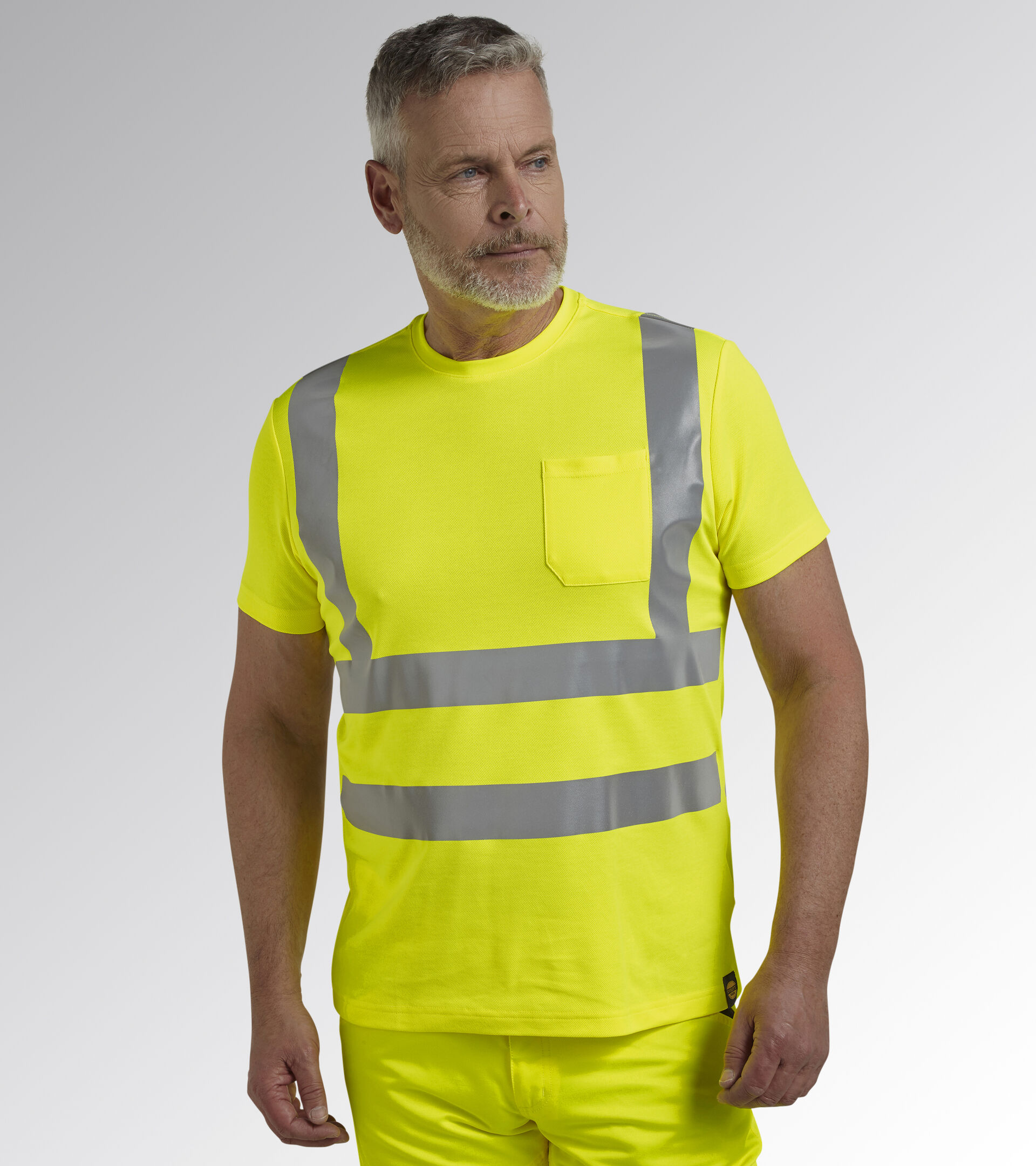 T-SHIRT HV ISO 20471, FLUORESCENT YELLOW ISO20471, hi-res