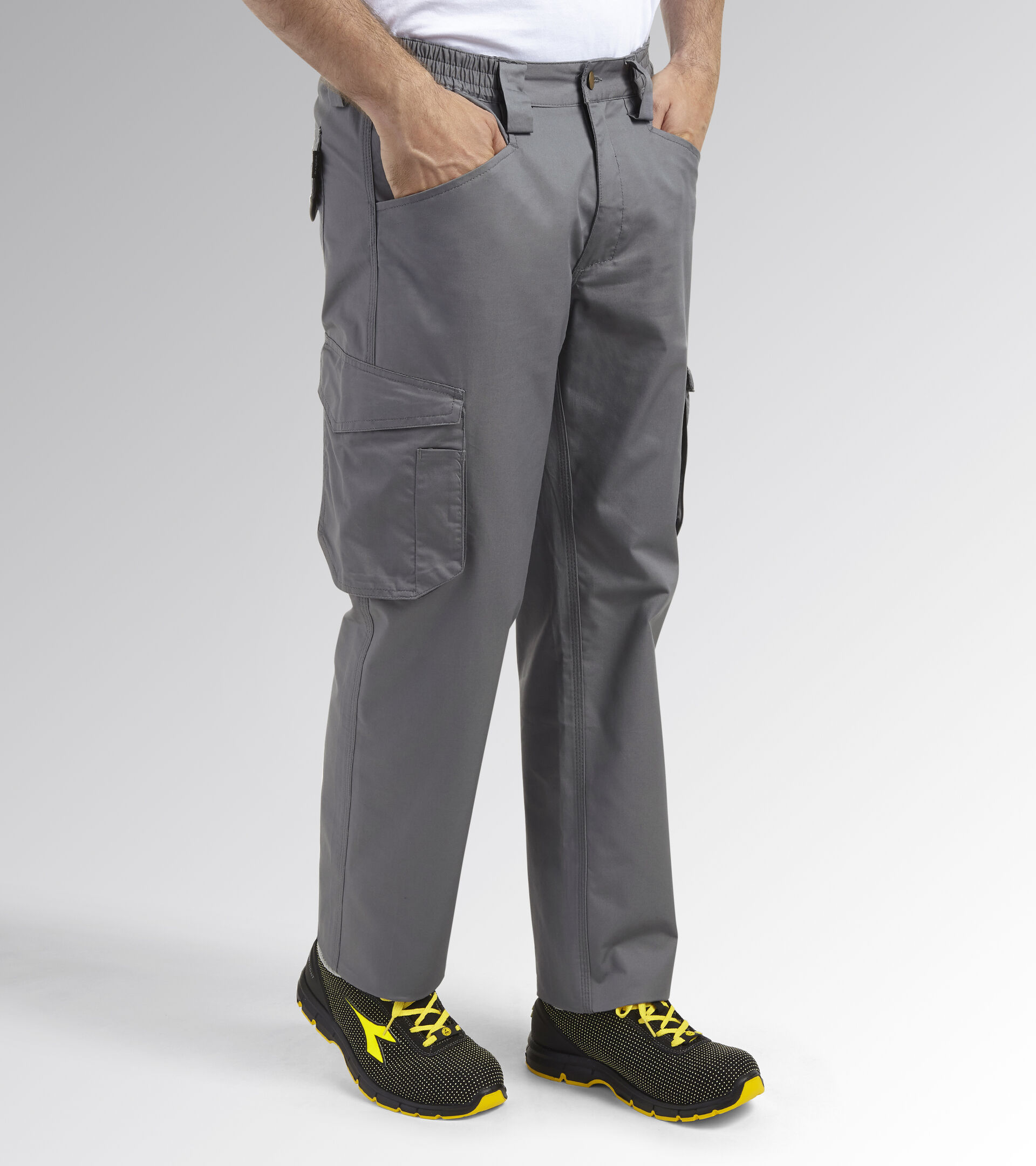 Work trousers PANT STAFF LIGHT CARGO COTTON STEEL GRAY - Utility