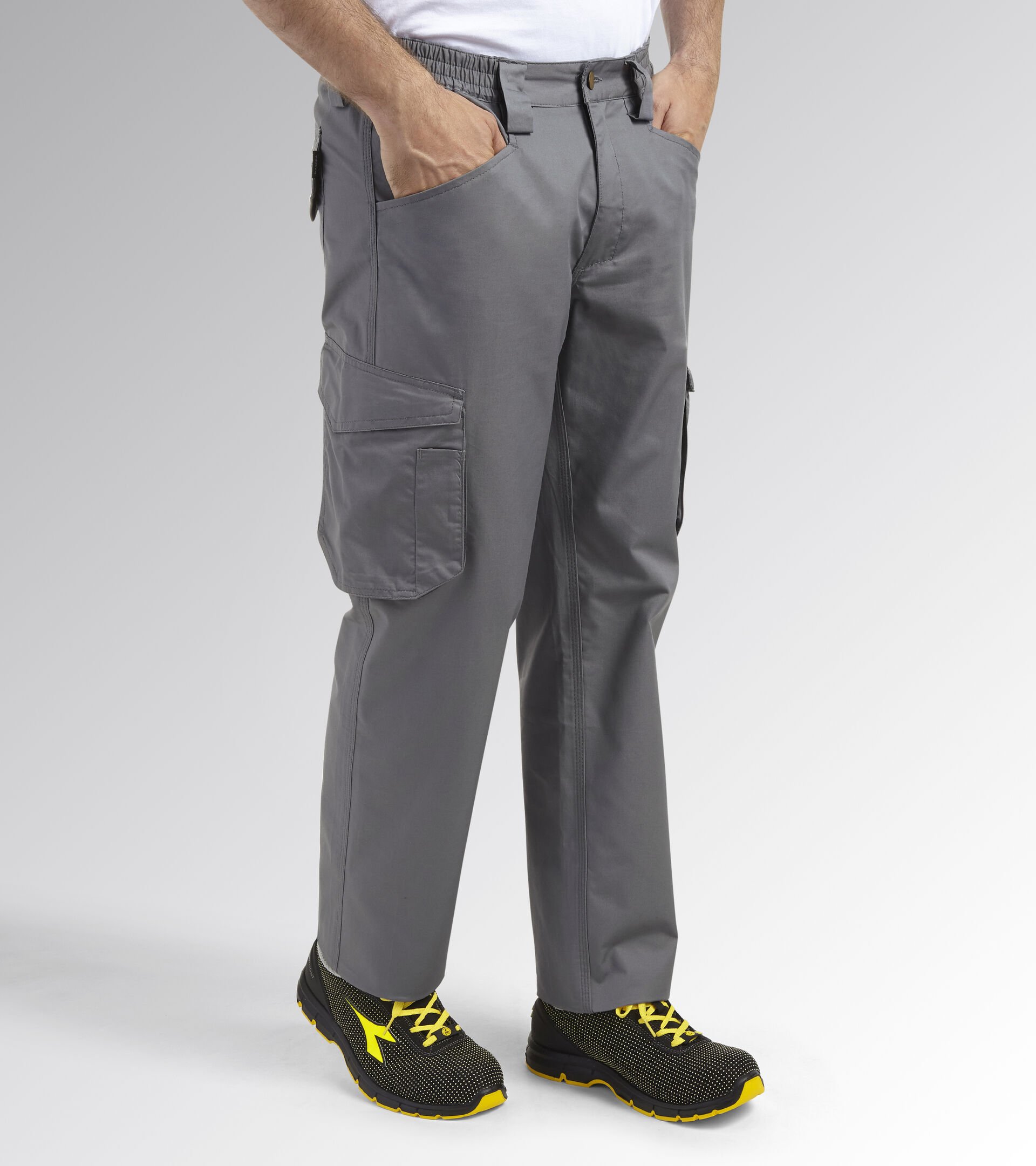 Pantalone da lavoro PANT STAFF LIGHT CARGO COTTON GRIGIO ACCIAIO - Utility