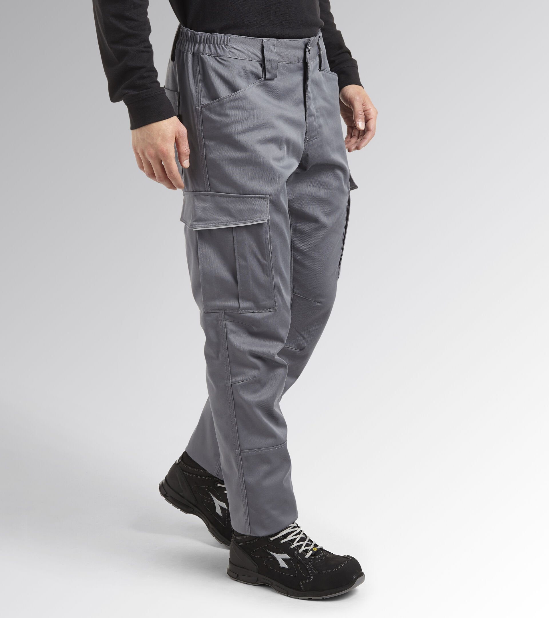 Work trousers PANT STAFF STRETCH CARGO STEEL GRAY - Utility