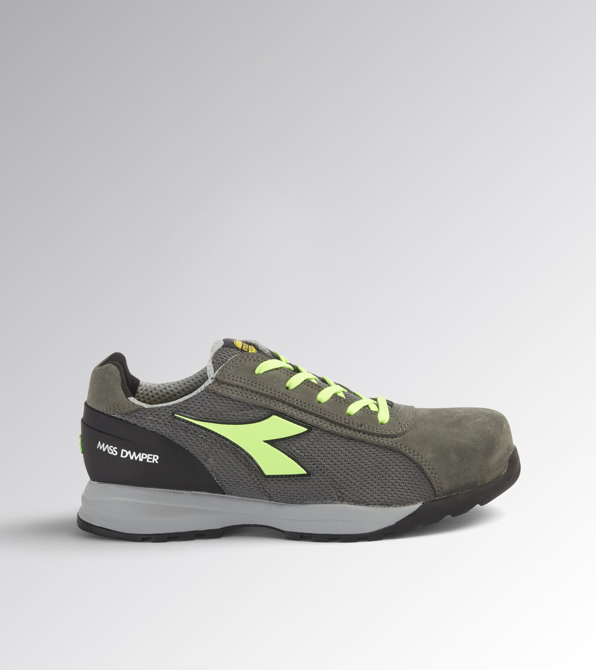 Scarpa antinfortunistica bassa GLOVE MDS TEXT LOW S1P HRO SRC GRIGIO CARBONE/VERDE FLUO - Utility