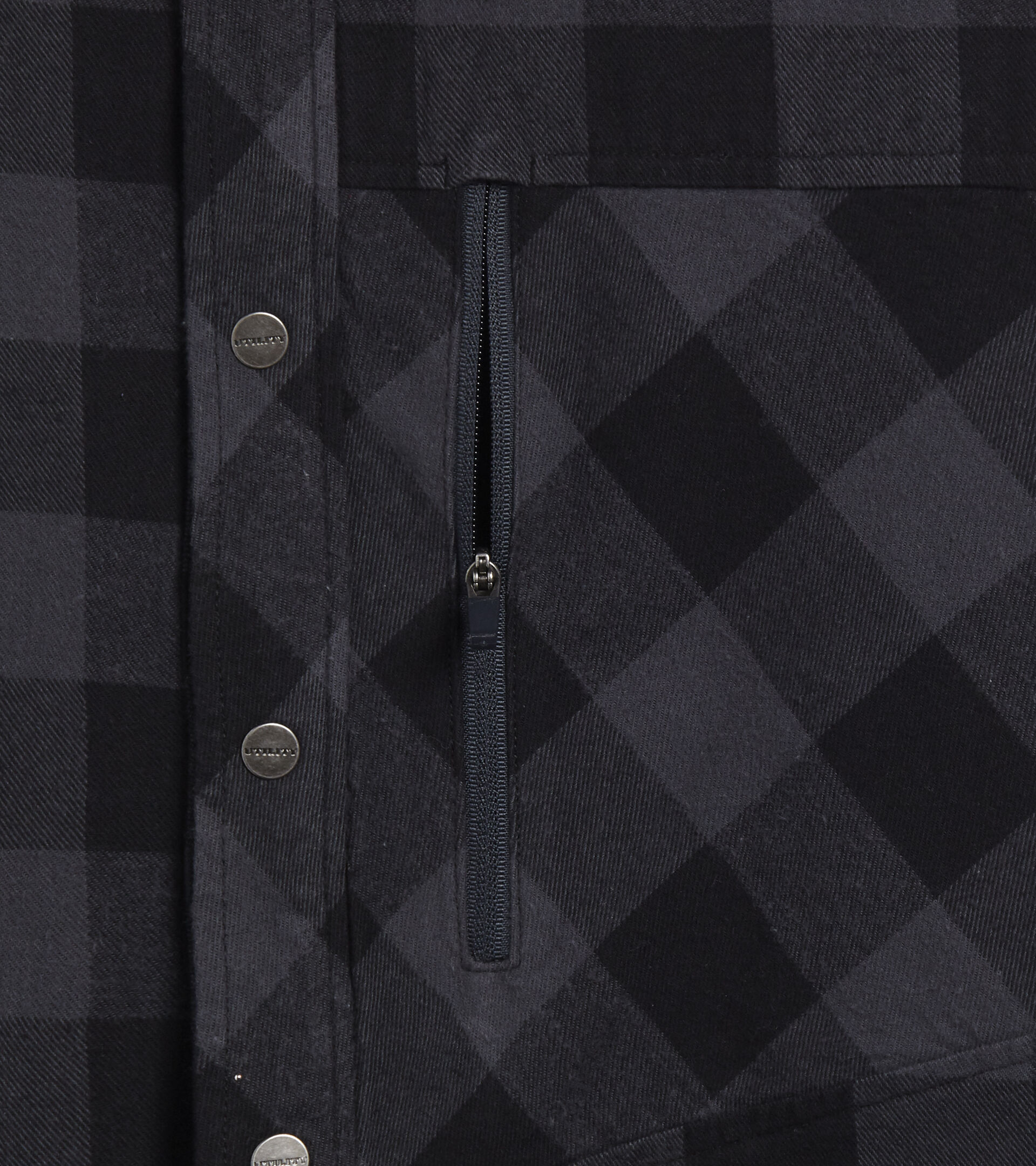 Work and safety shirt SHIRT CHECK CORTINA BLACK/EBONY - Utility