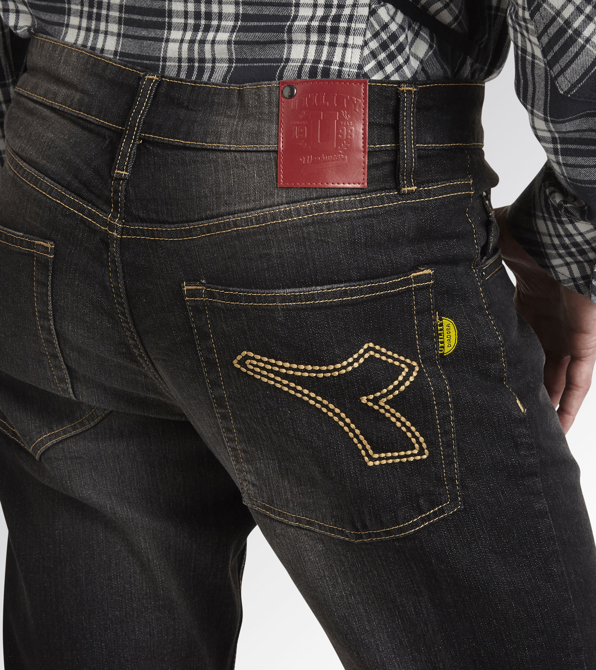 Denim work trousers PANT STONE 5 PKT NEW BLACK WASHING - Utility