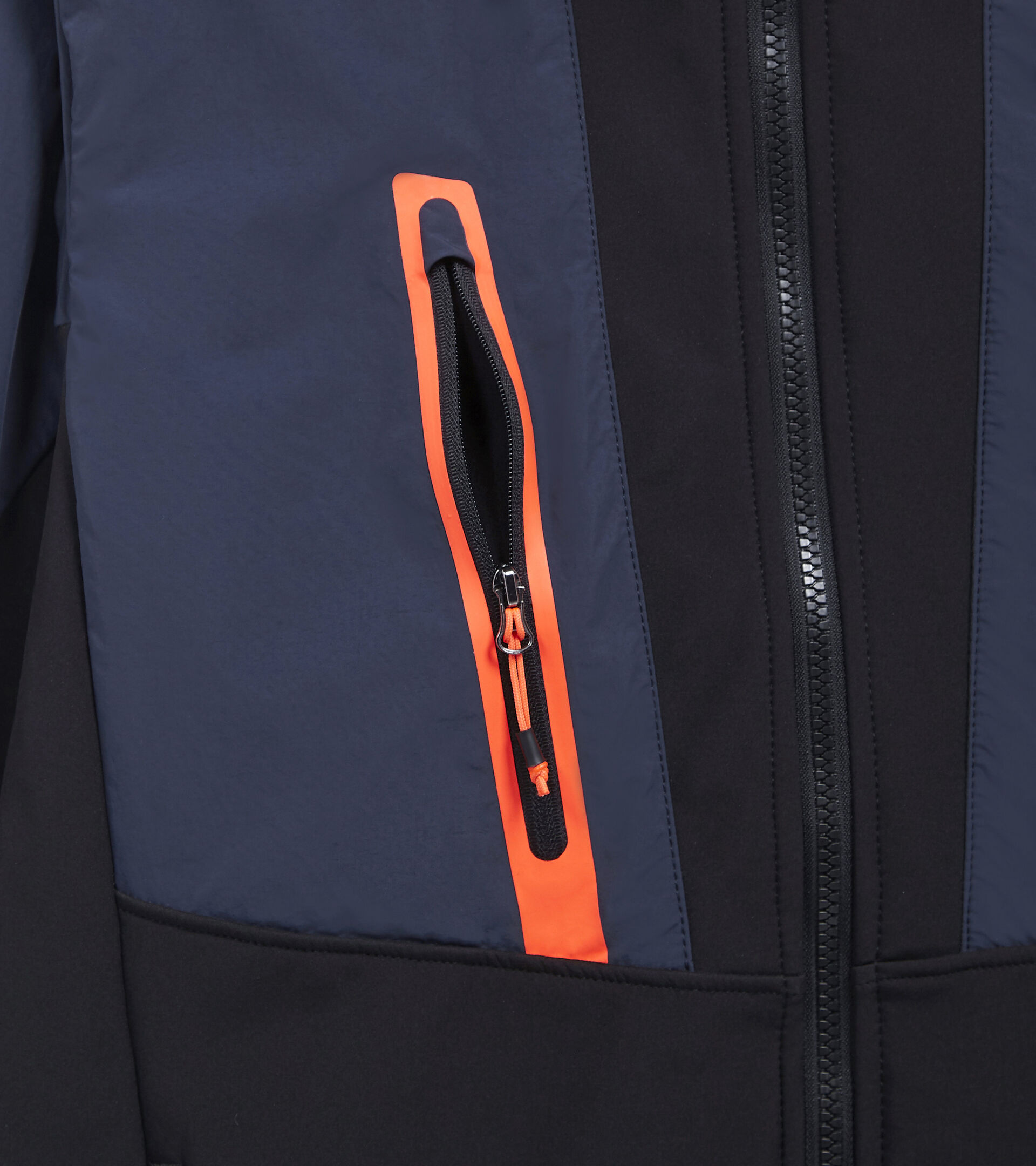 Work jacket SOFTSHELL HYBRID BLACK/BLUE DENIM - Utility