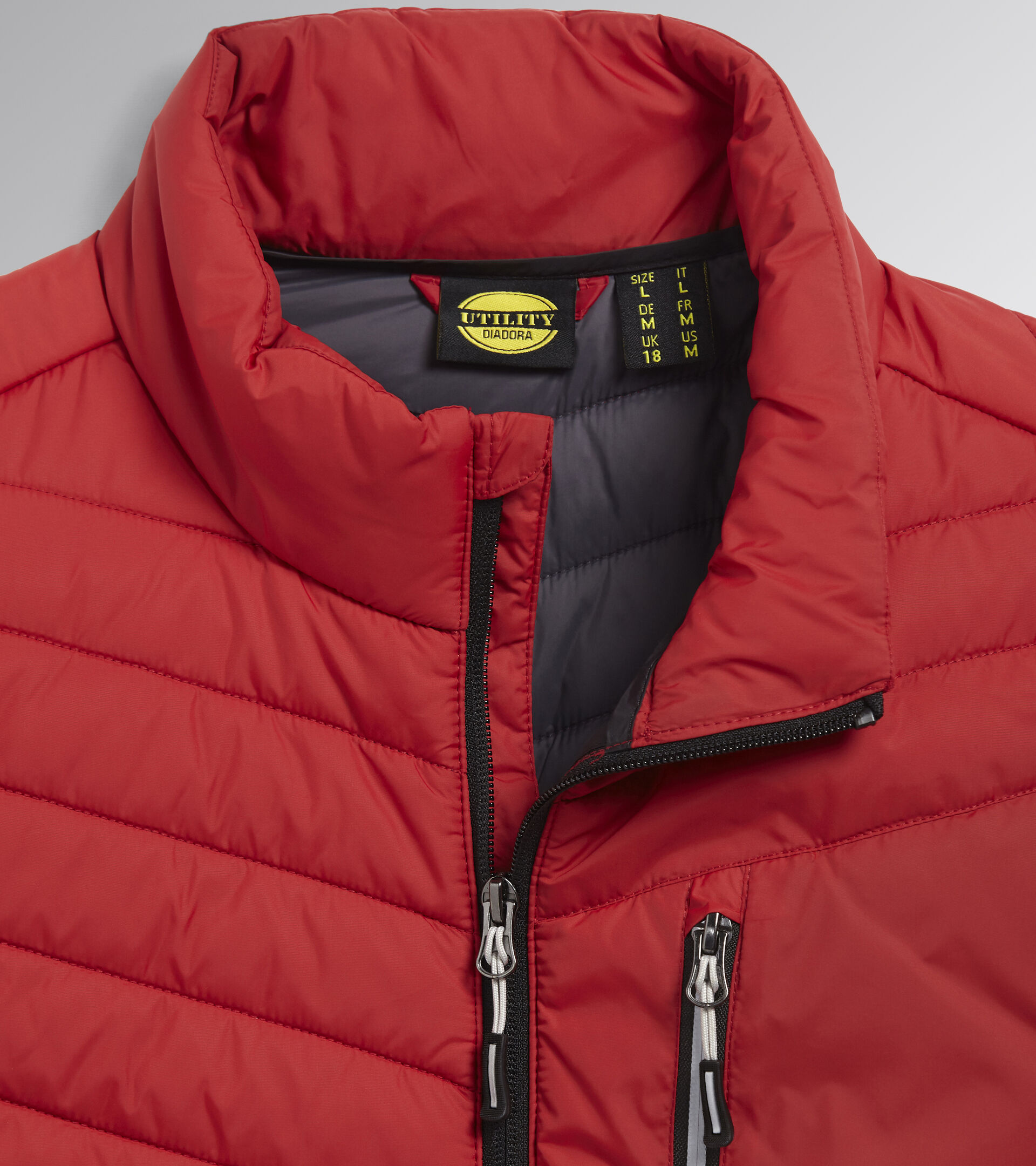 Arbeitsweste PADDED VEST OSLO SAMBA ROT - Utility