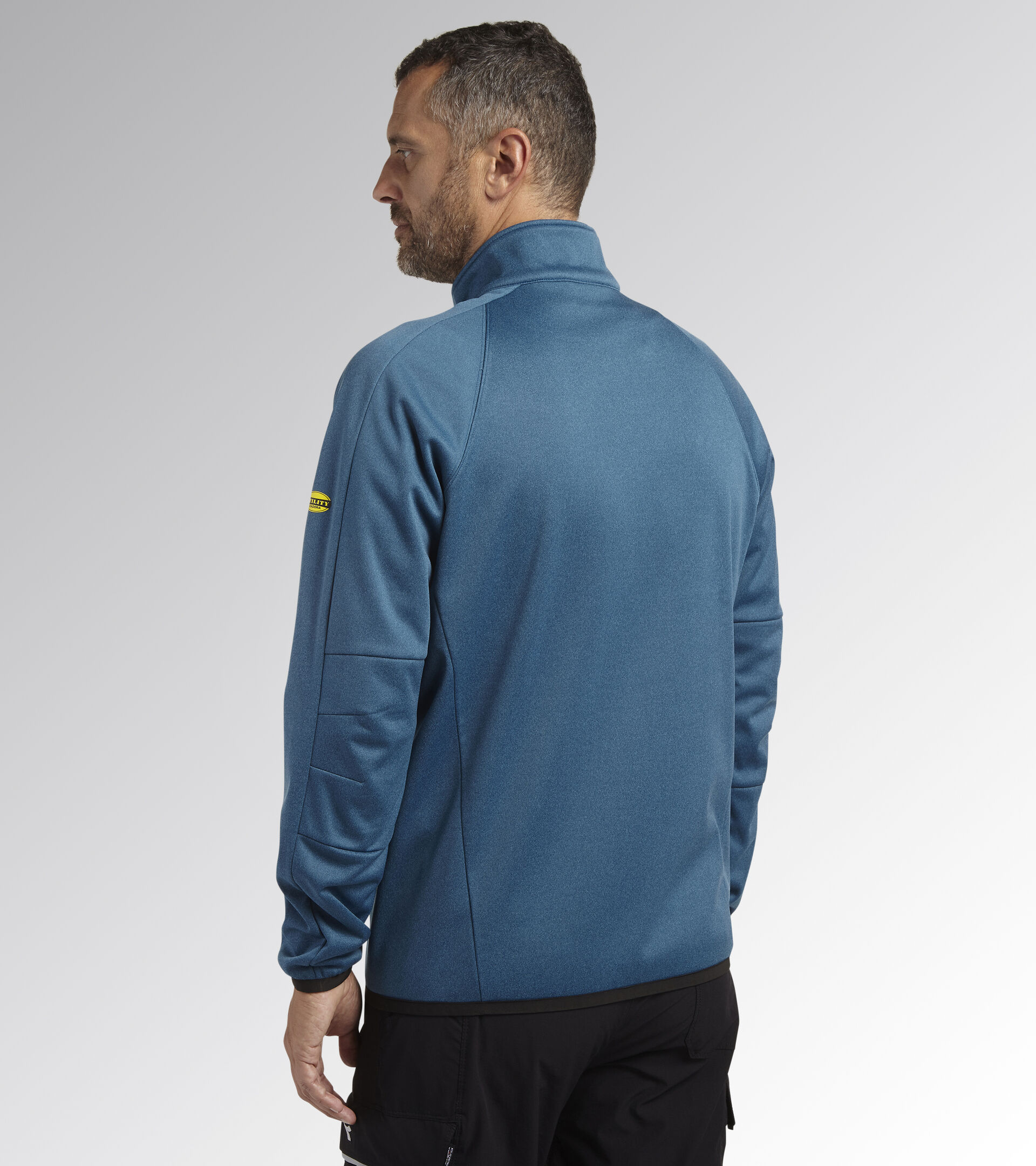BONDED JACKET CROSS, MOROCCAN BLUE MELANGE, hi-res
